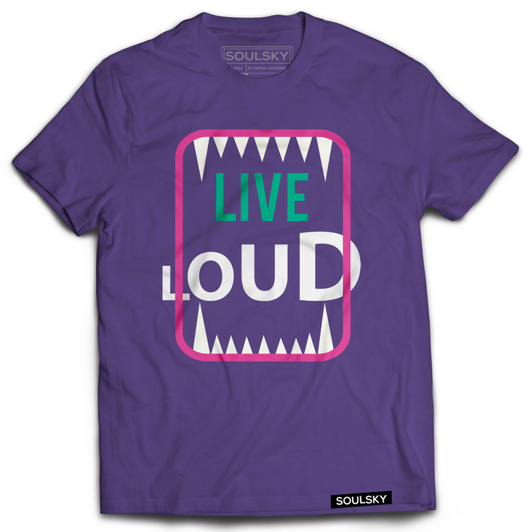 T-shirt Blog Nice Tees Features SOULSKY's Live Loud Tee