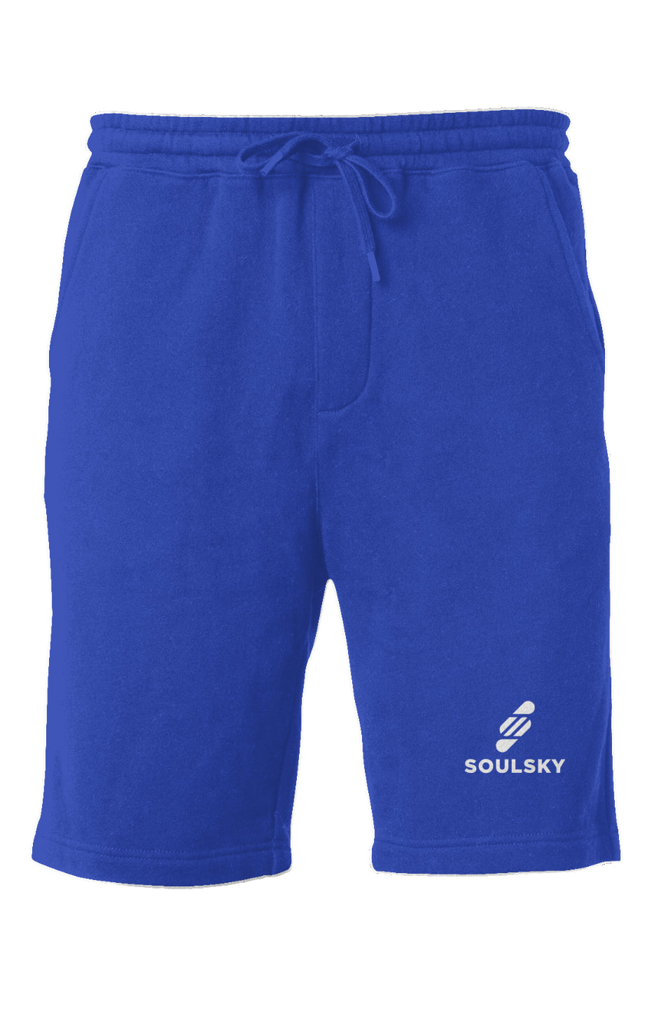 SOULSKY Men's Midweight Fleece Shorts (Royal Blue)