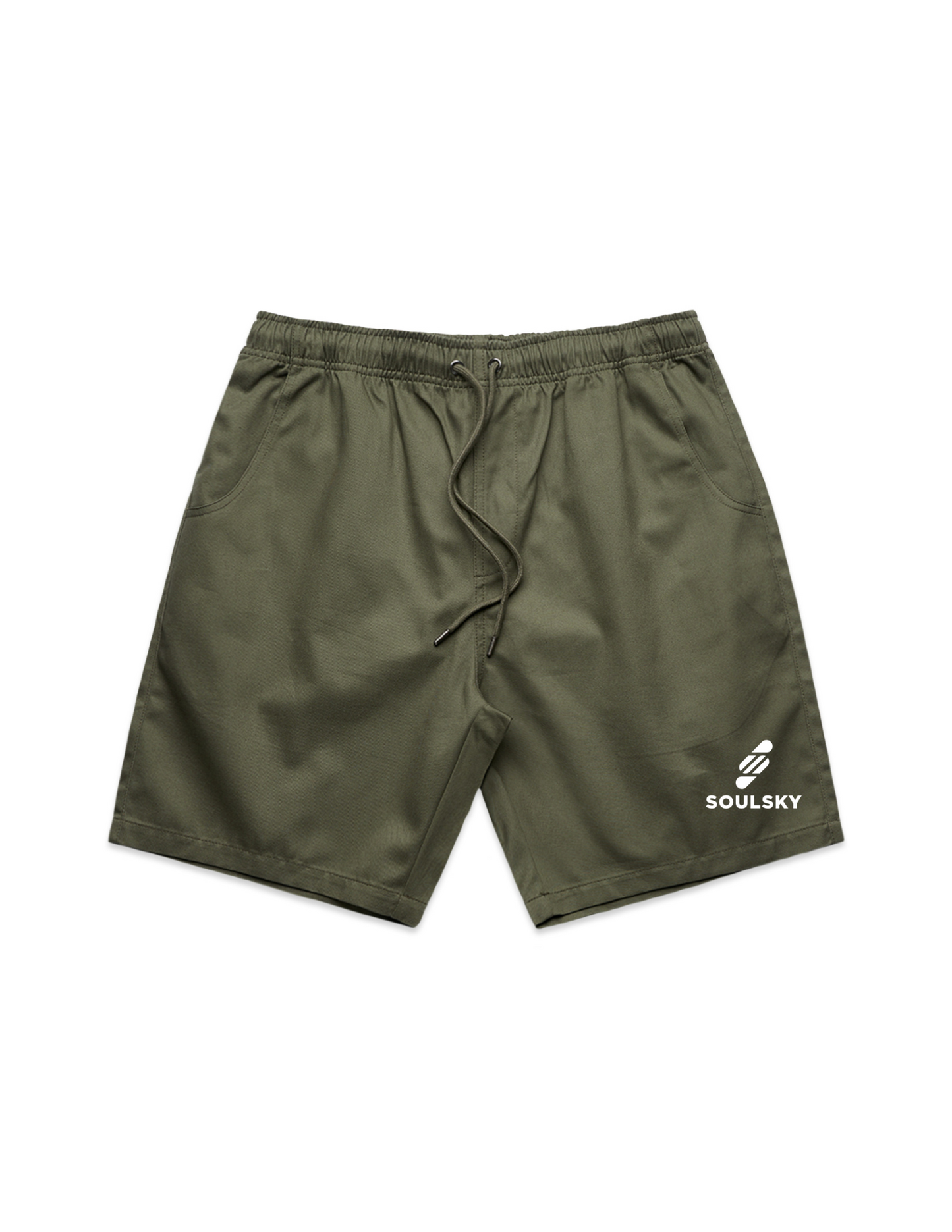 SOULSKY Men's Casual Shorts (Army Green)