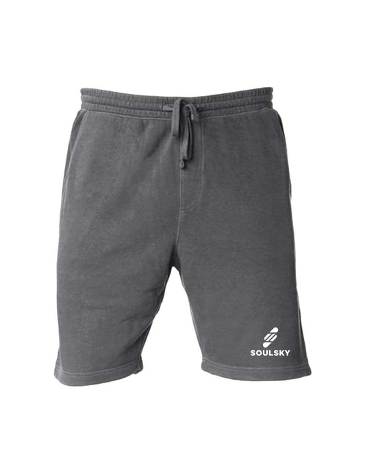 SOULSKY Men's Fleece Shorts (Gray)