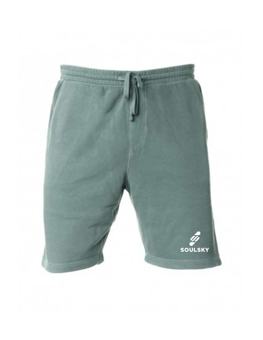 SOULSKY Men's Fleece Shorts (Alpine Green)