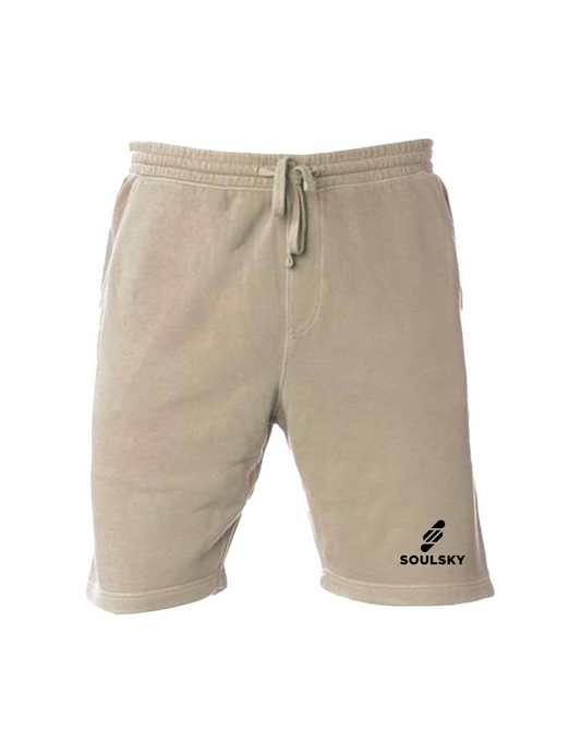 SOULSKY Men's Fleece Shorts (Tan)