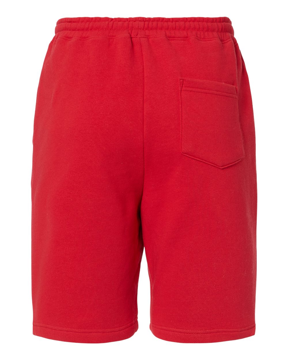 SOULSKY Men's Midweight Fleece Shorts (Red)