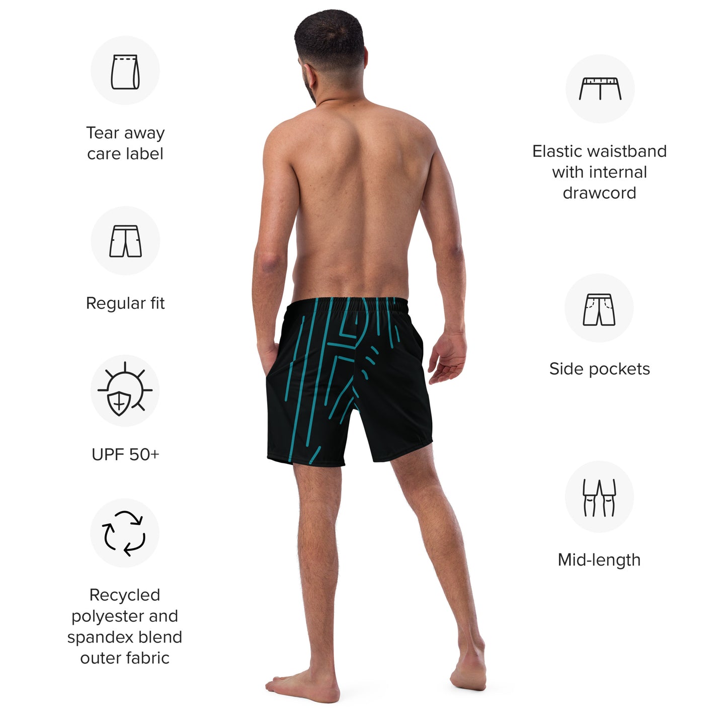 HOLY COW Men's Swim Trunks - SOULSKY