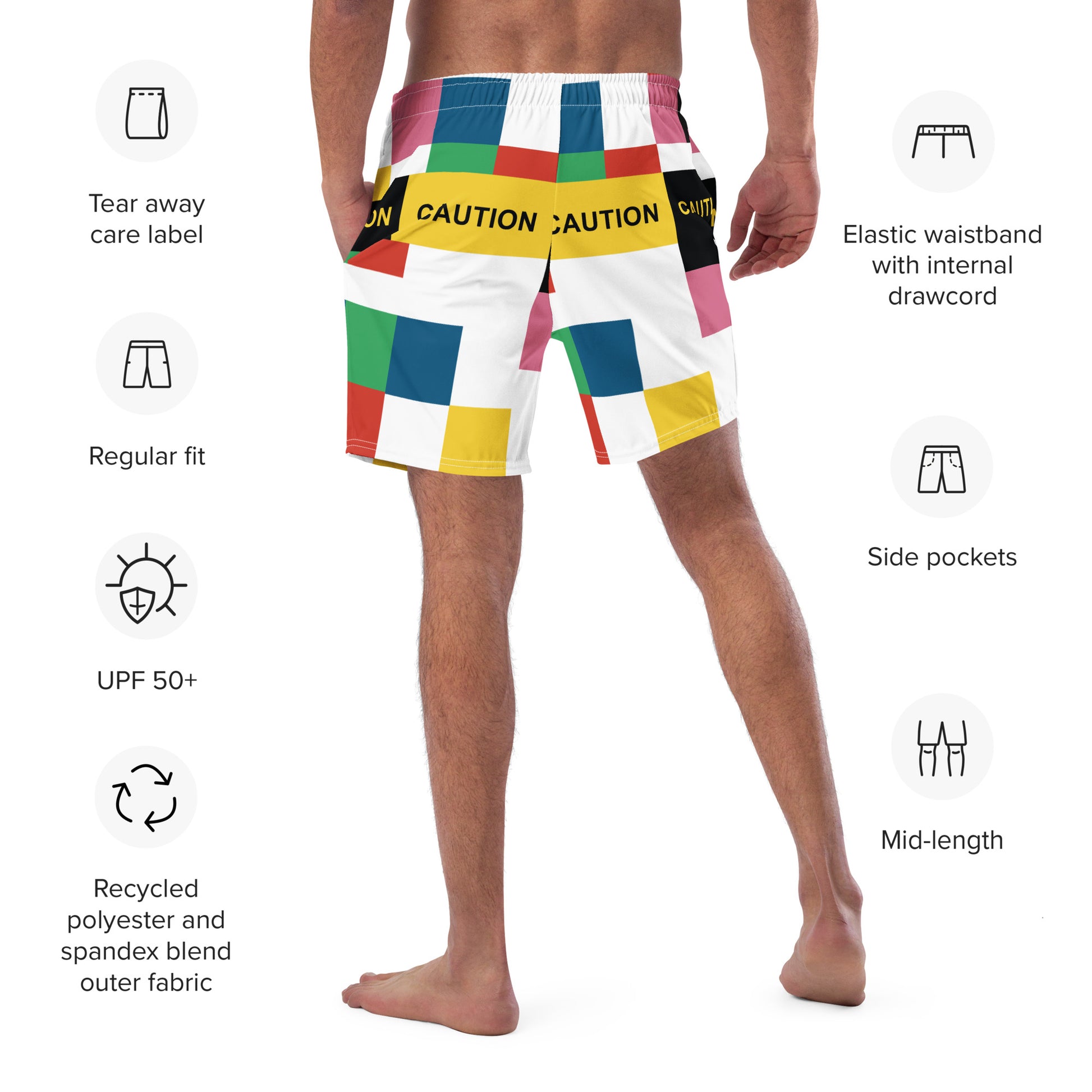 PATTERN MAKER Men's Swim Trunks - SOULSKY