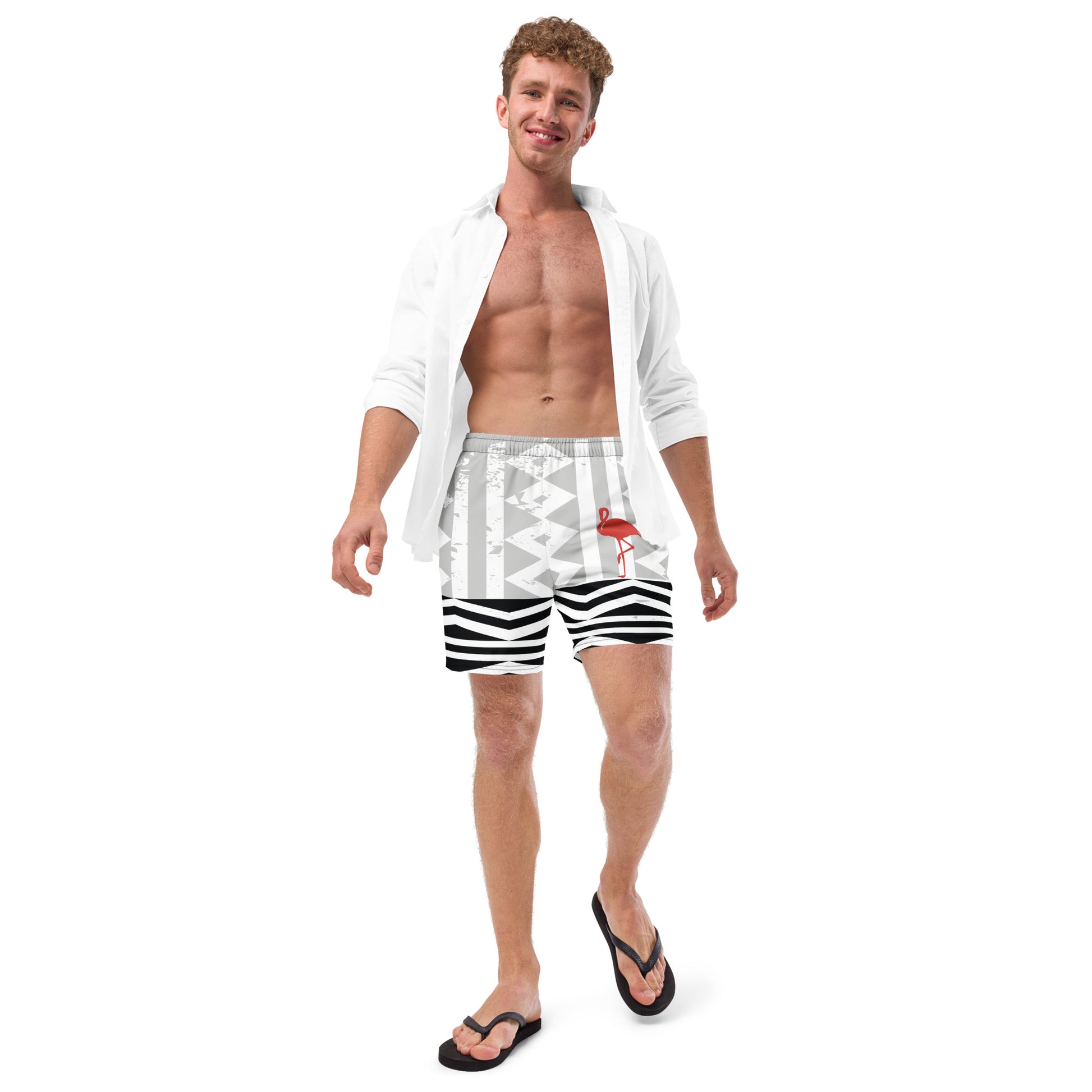 ONE STEP AT A TIME Swim Trunks - SOULSKY
