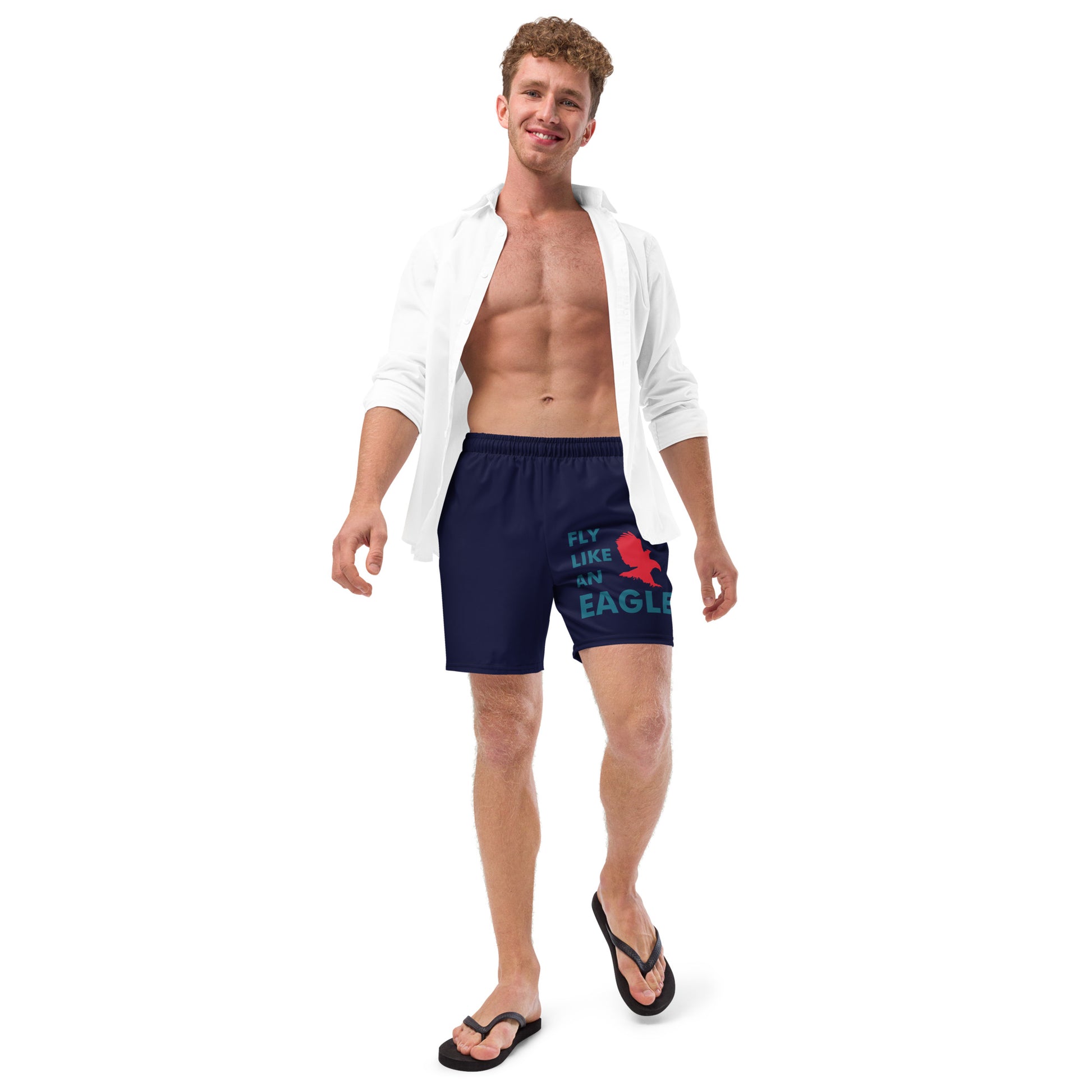 FLY LIKE AN EAGLE Men's Swim Trunks - SOULSKY