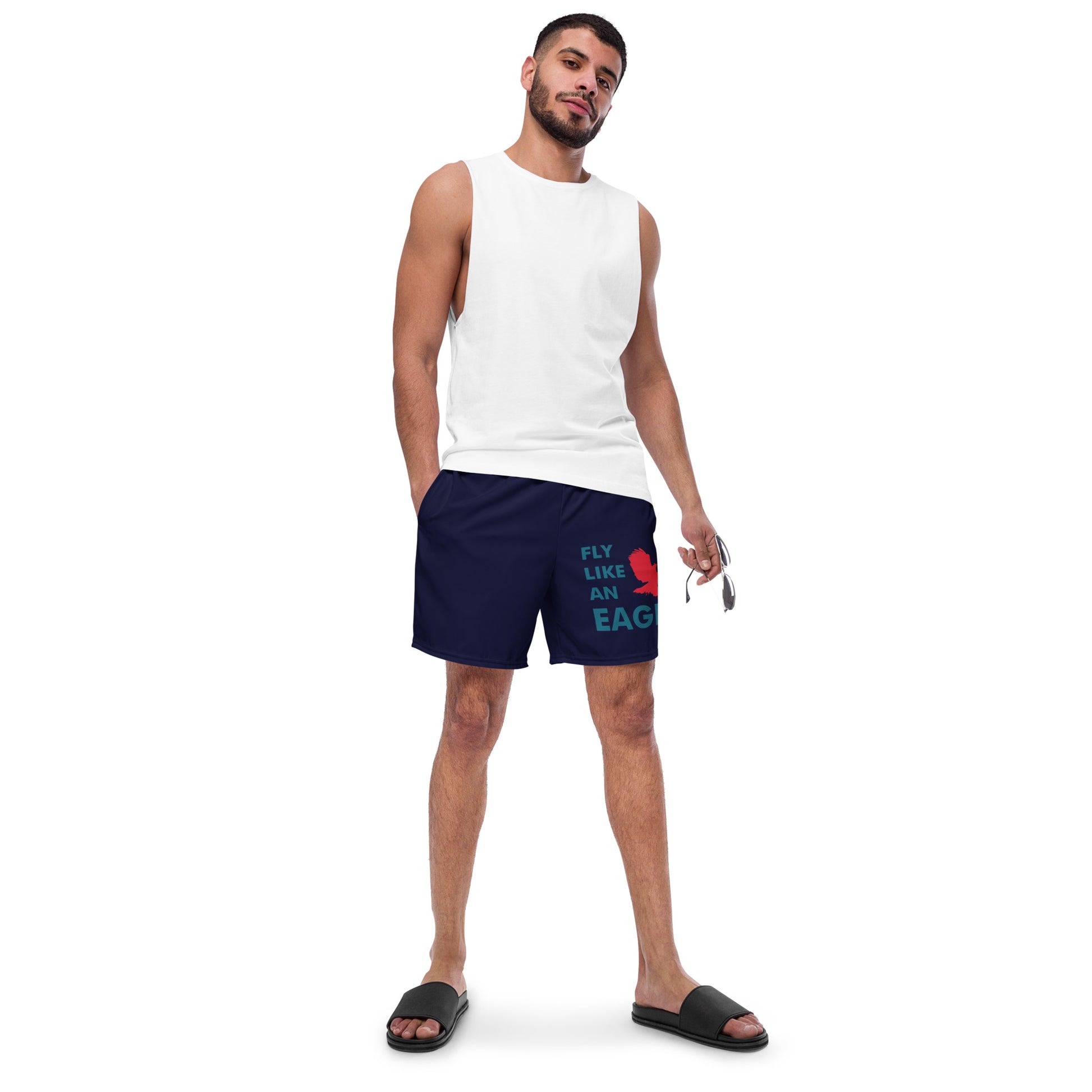 FLY LIKE AN EAGLE Men's Swim Trunks - SOULSKY