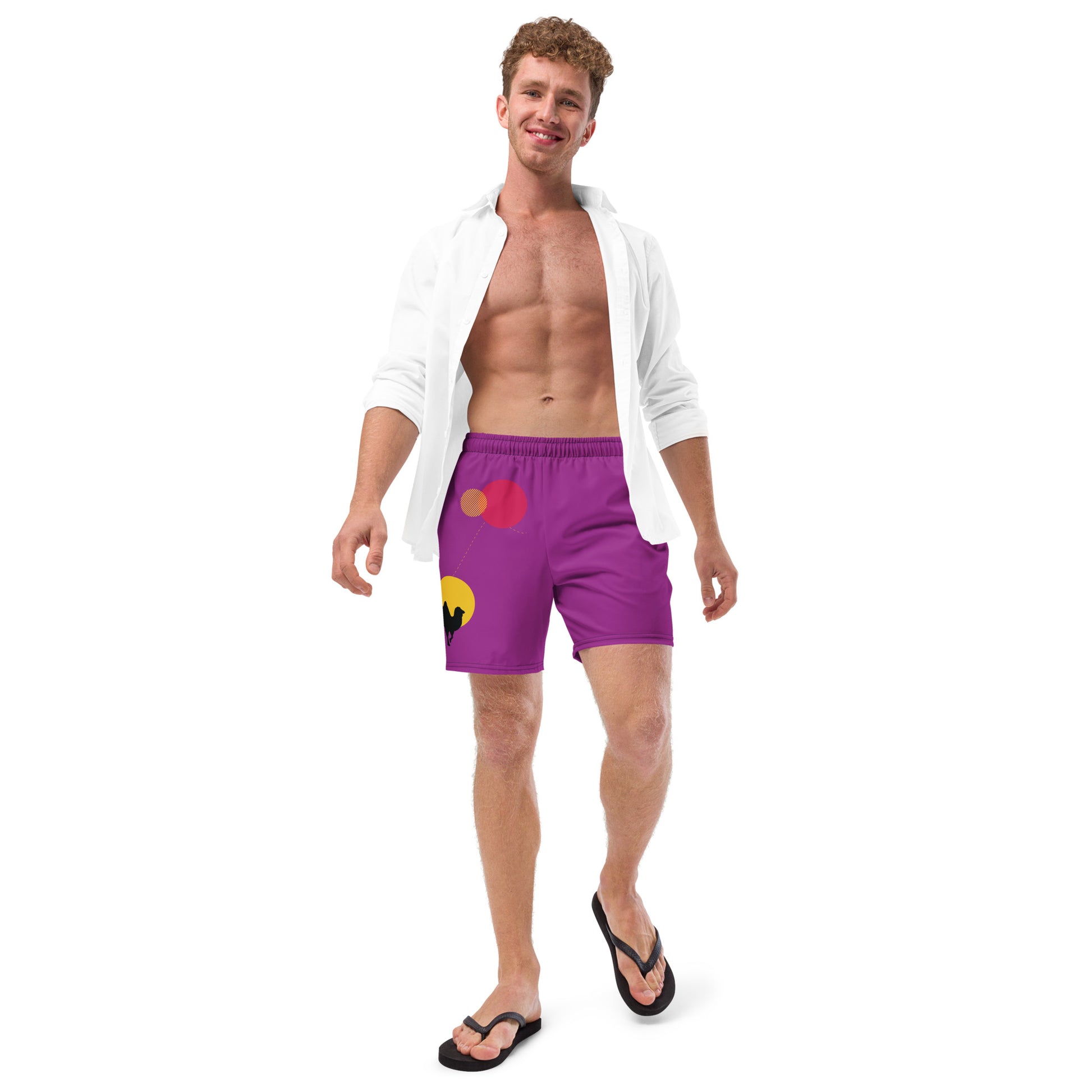 FOLLOW YOUR HEART Men's Swim Trunks - SOULSKY