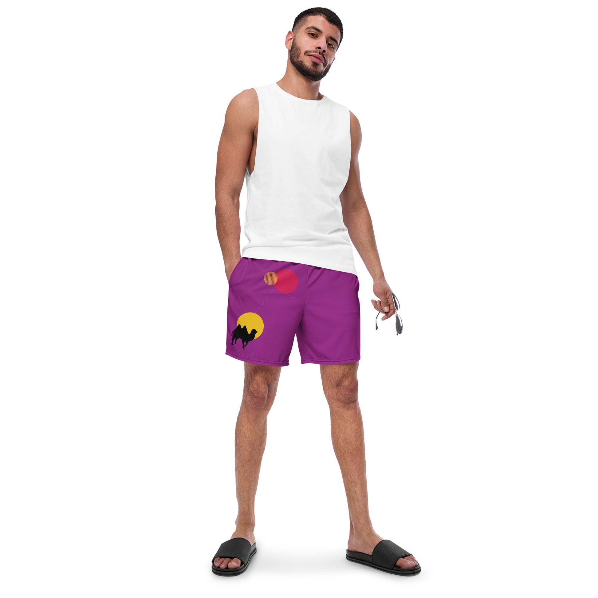 FOLLOW YOUR HEART Men's Swim Trunks - SOULSKY