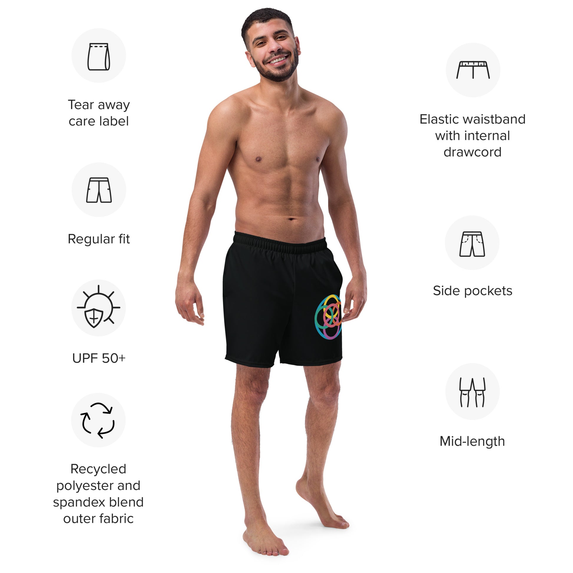 CONNECTED Men's Swim Trunks - SOULSKY