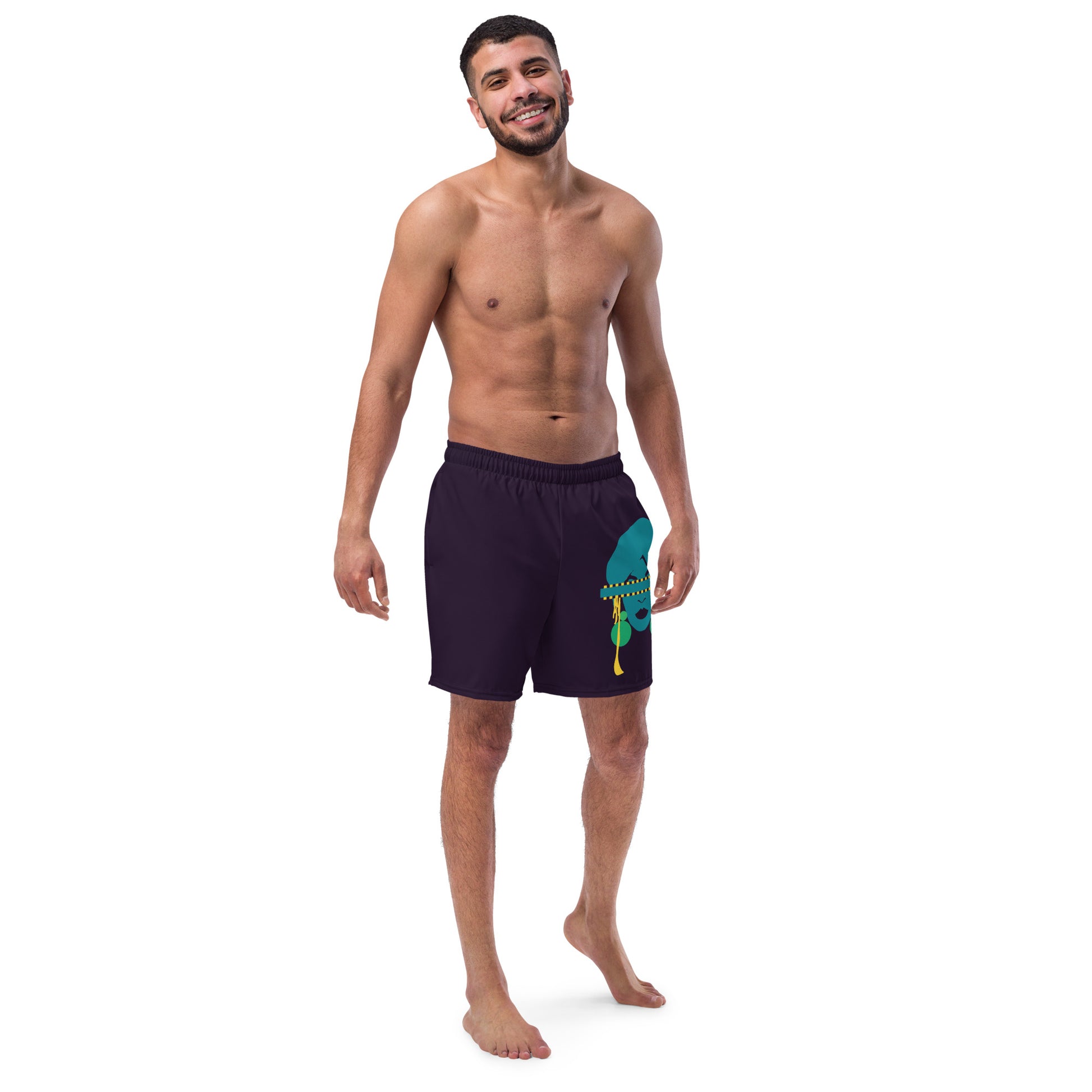 TRUTH SEEKER Men's Swim Trunks (Blue) - SOULSKY