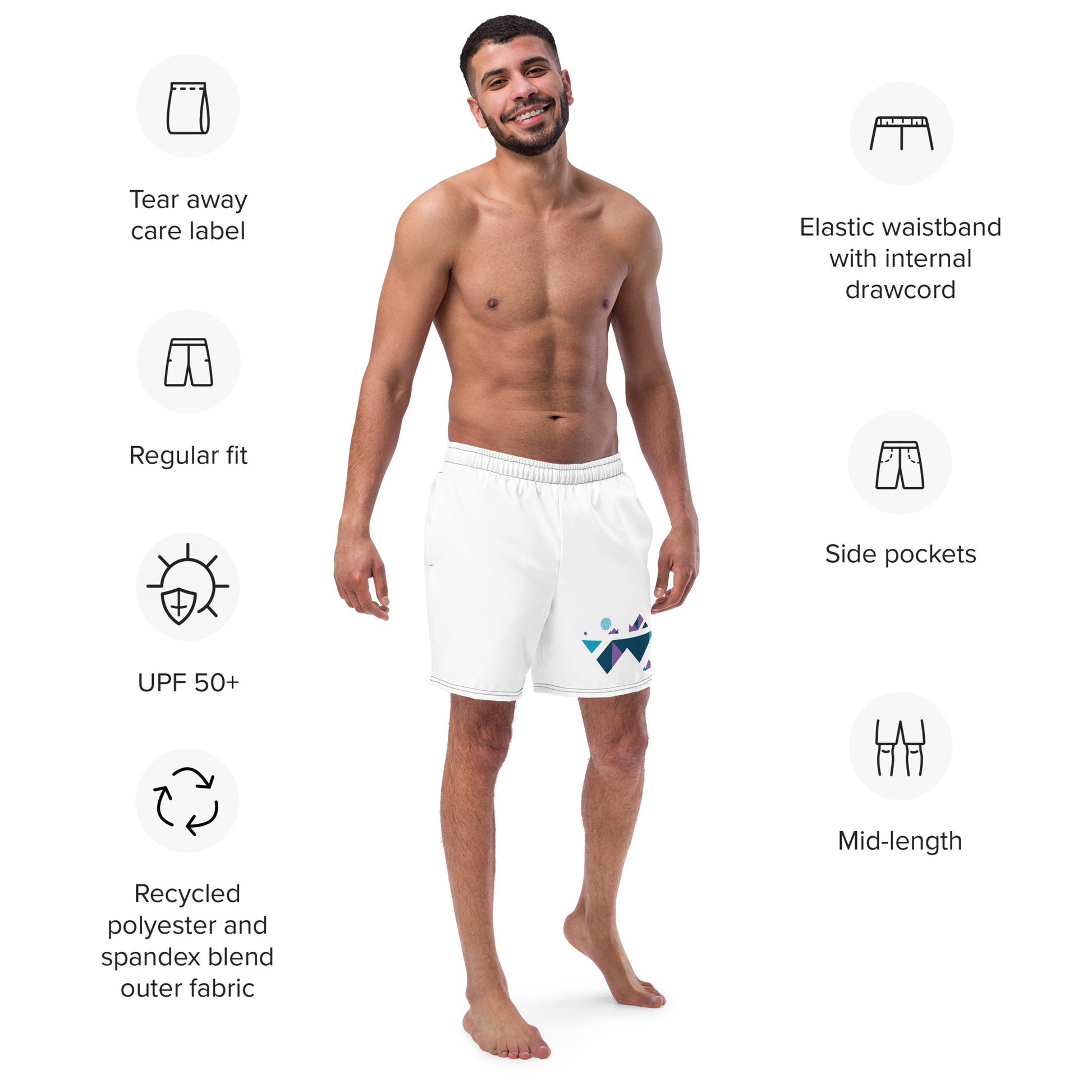 MOUNTAIN TOP Men's Swim Trunks - SOULSKY