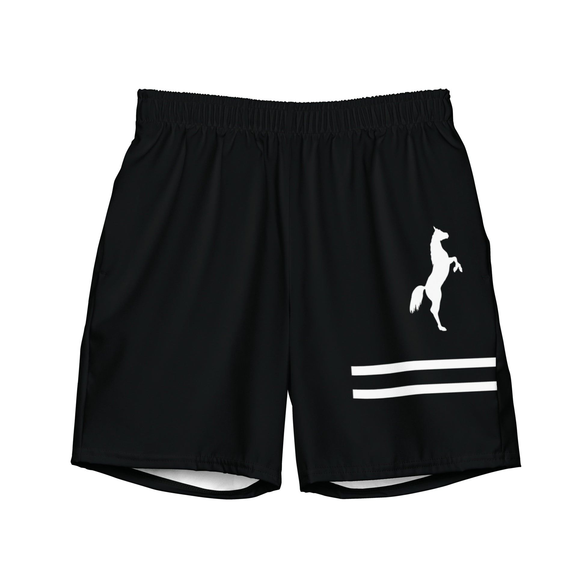 ELEVATE Men's Swim Trunks (Black) - SOULSKY