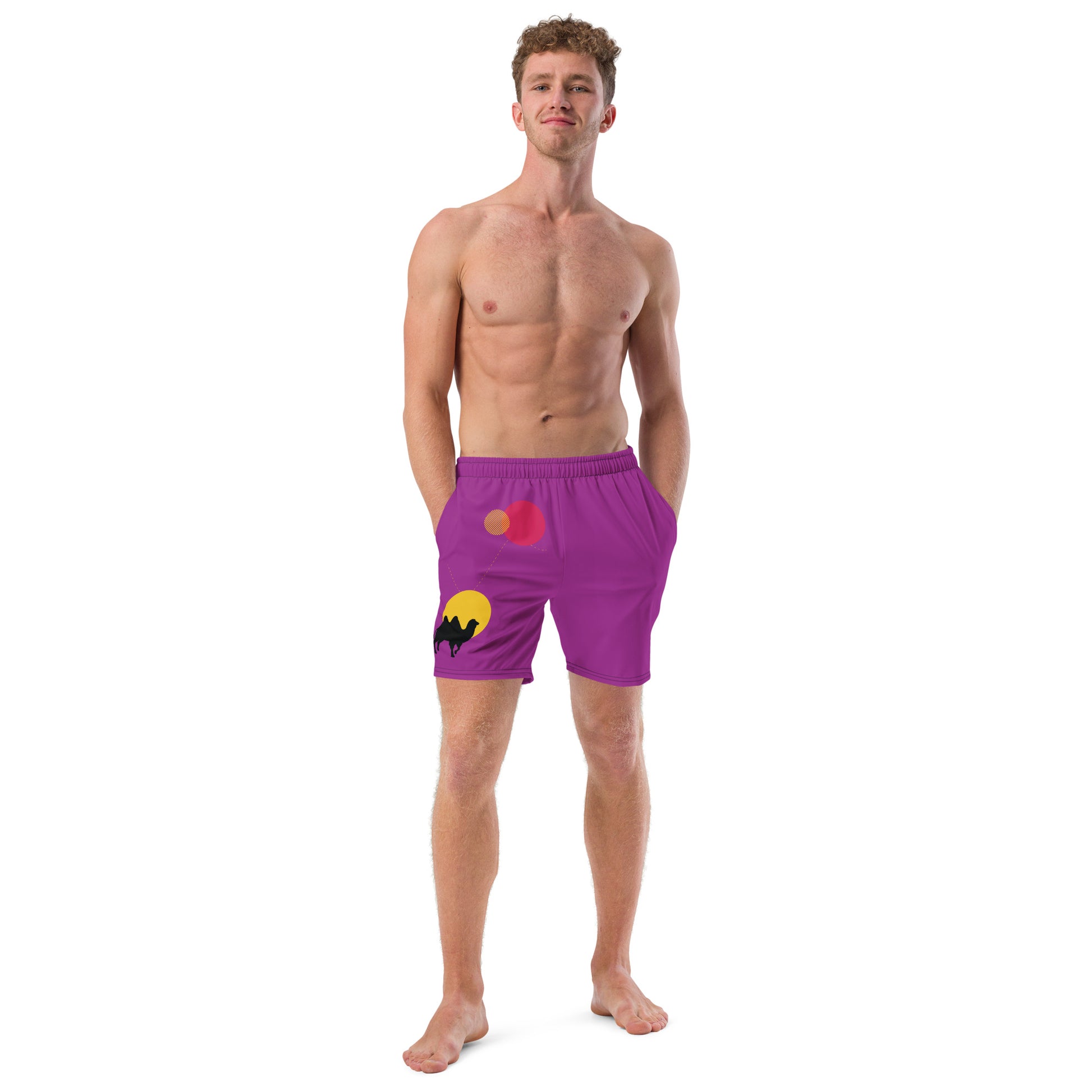 FOLLOW YOUR HEART Men's Swim Trunks - SOULSKY