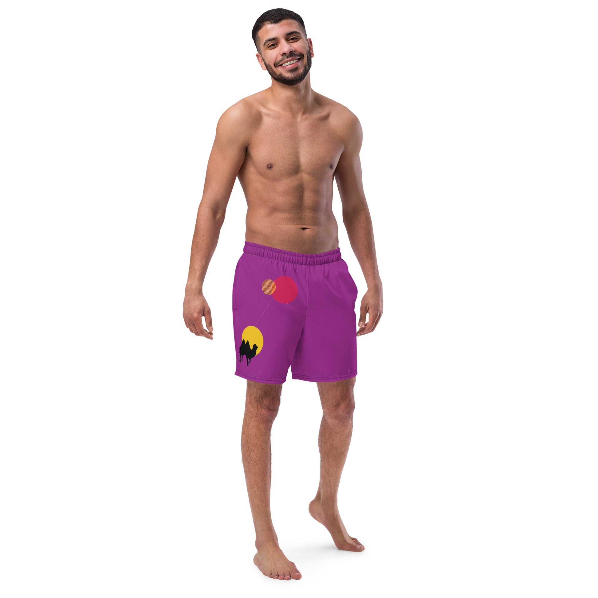 FOLLOW YOUR HEART Men's Swim Trunks - SOULSKY
