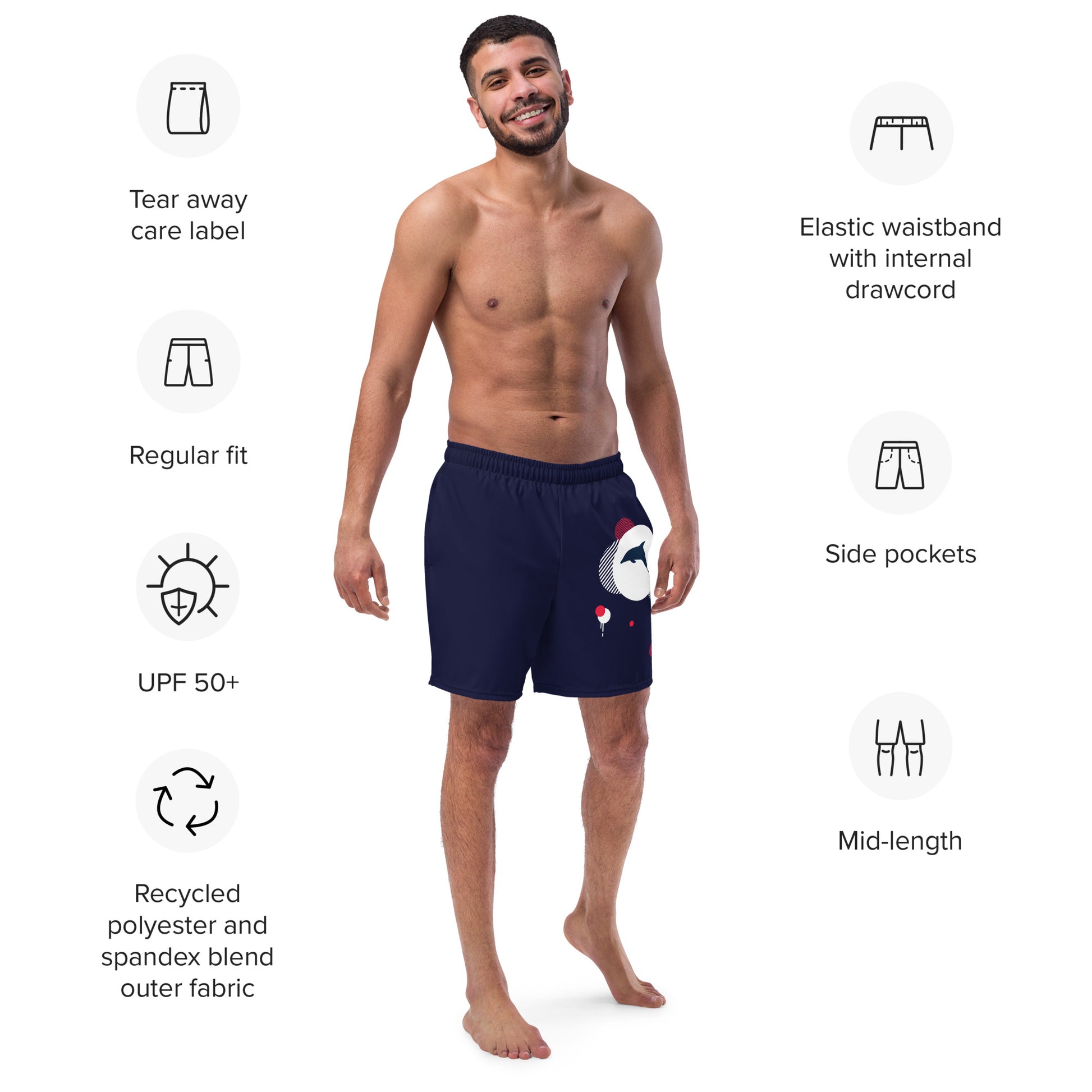 HAVE FAITH Men's Swim Trunks - SOULSKY