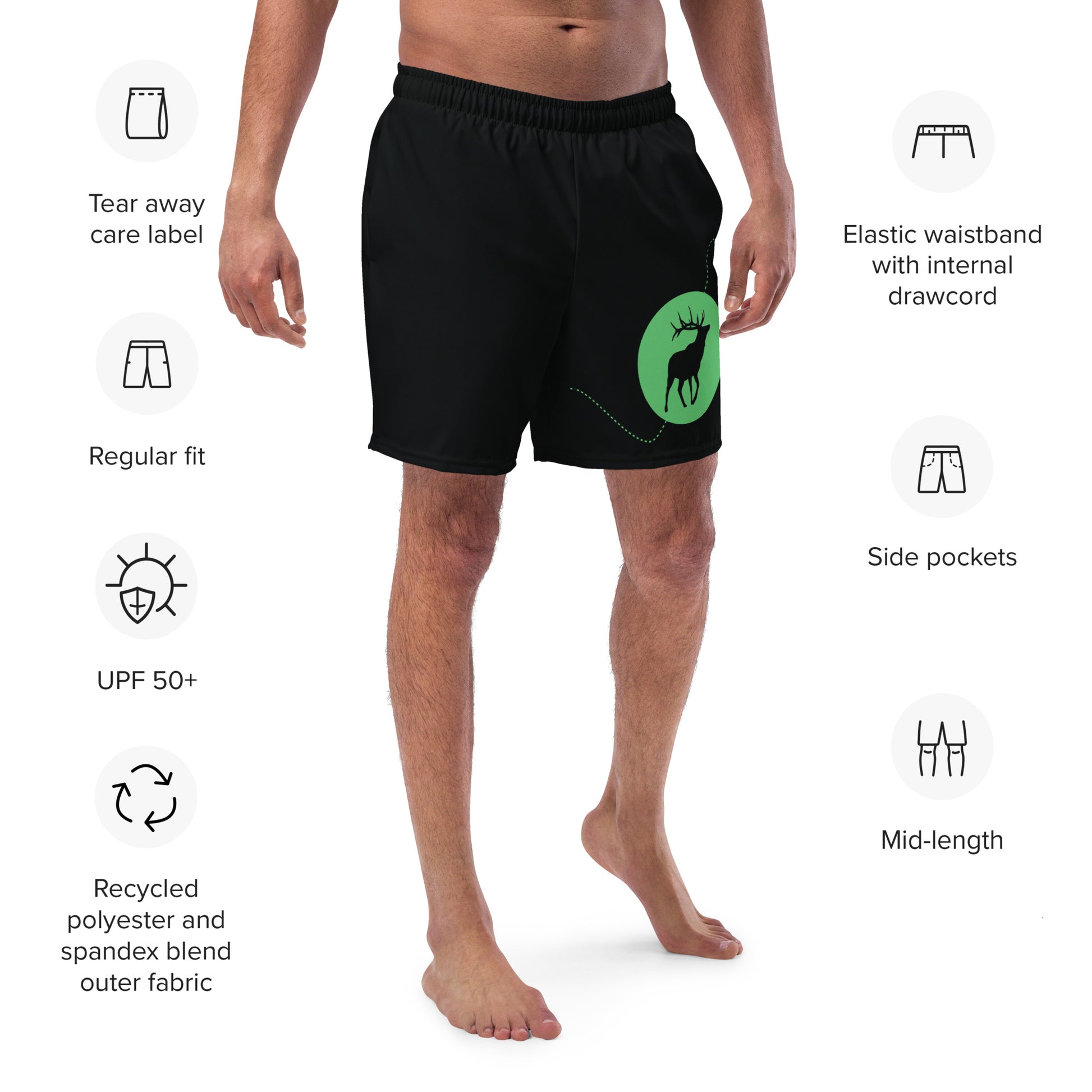 KEEP LOOKING AHEAD Men's Swim Trunks - SOULSKY