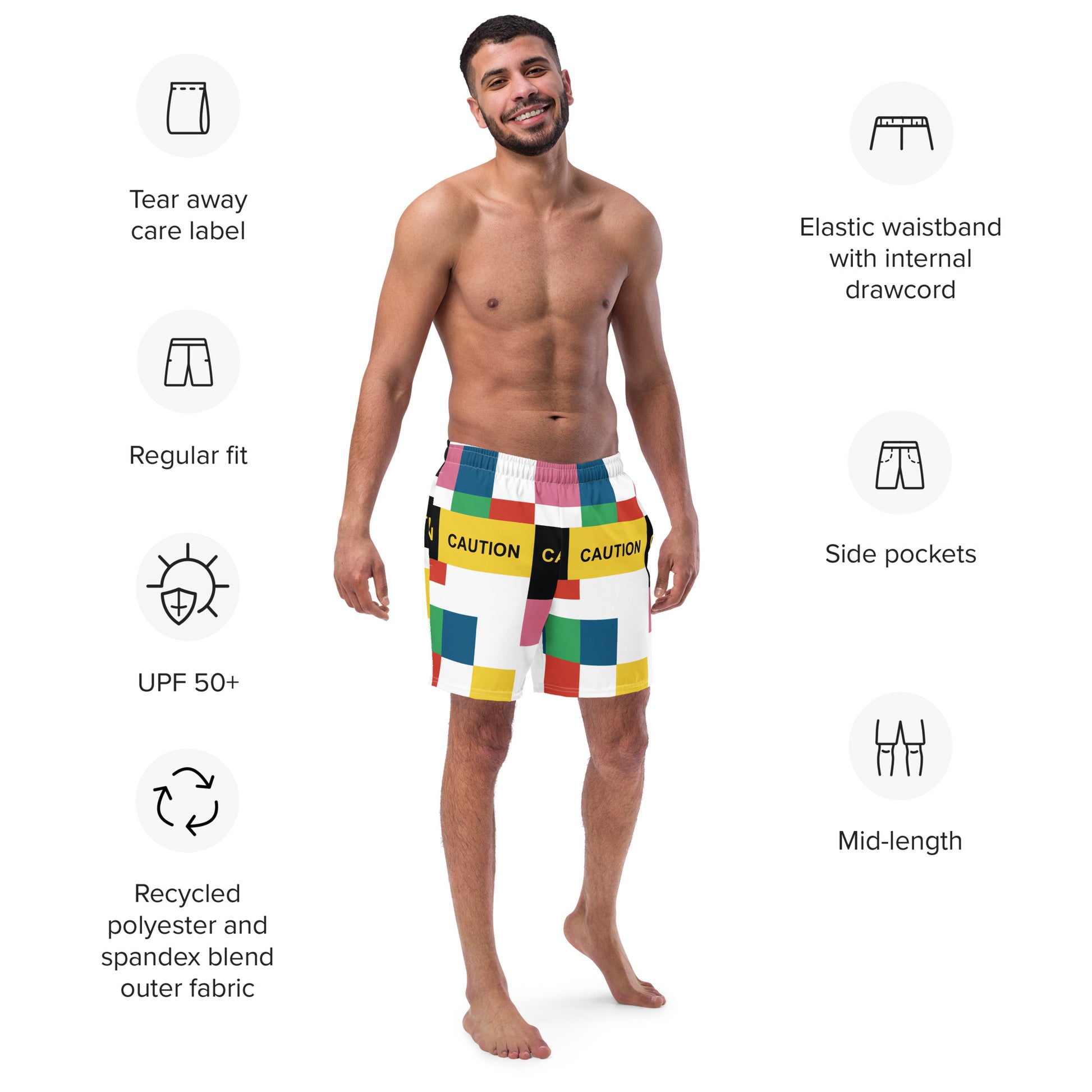 PATTERN MAKER Men's Swim Trunks - SOULSKY