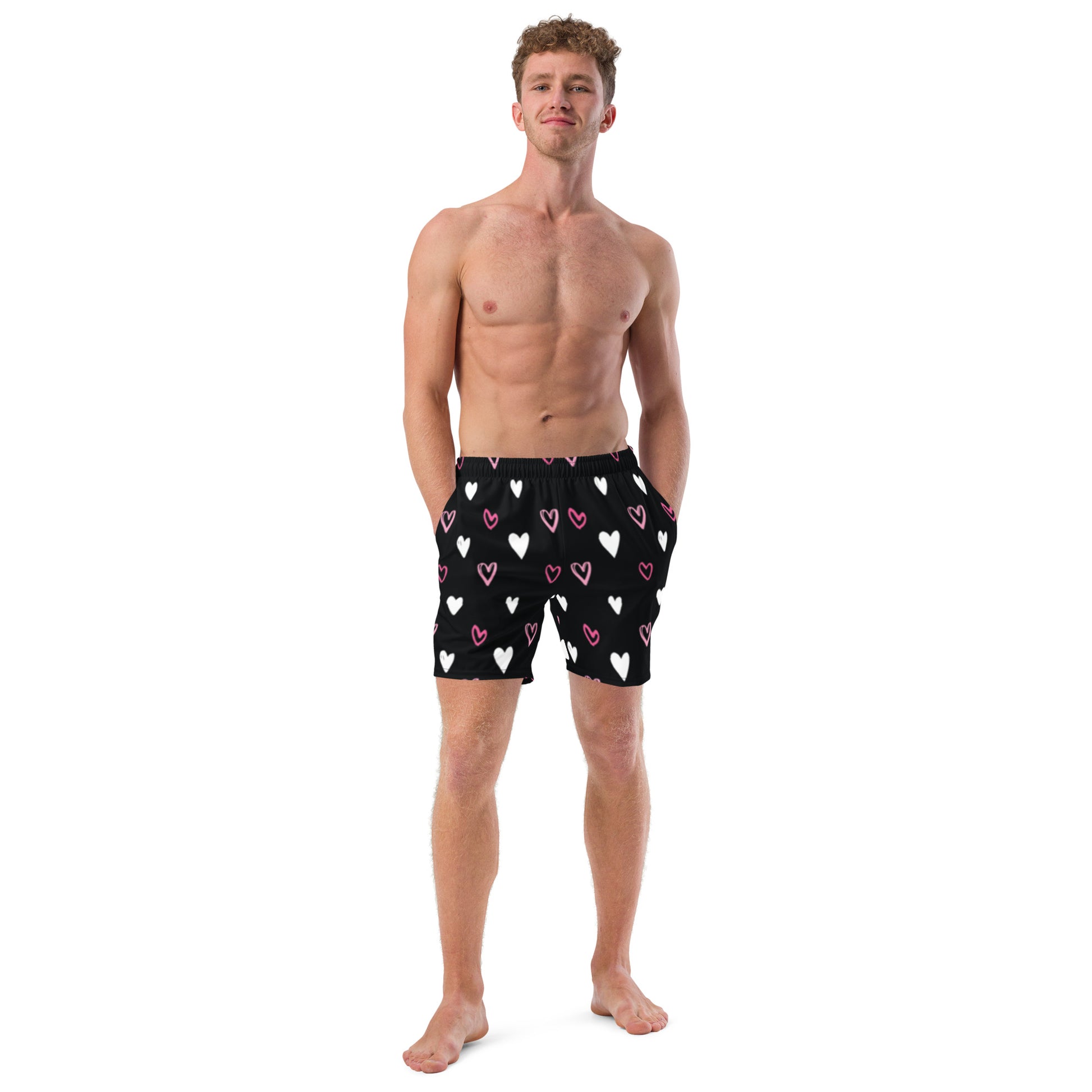 BE MY VALENTINE Men's Swim Trunks - SOULSKY