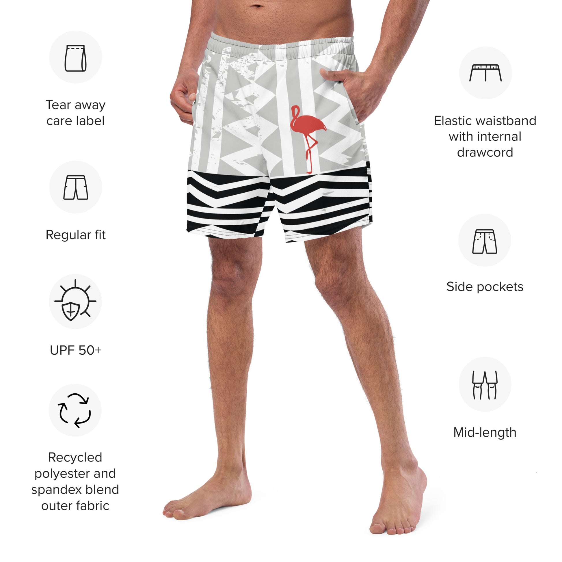 ONE STEP AT A TIME Swim Trunks - SOULSKY