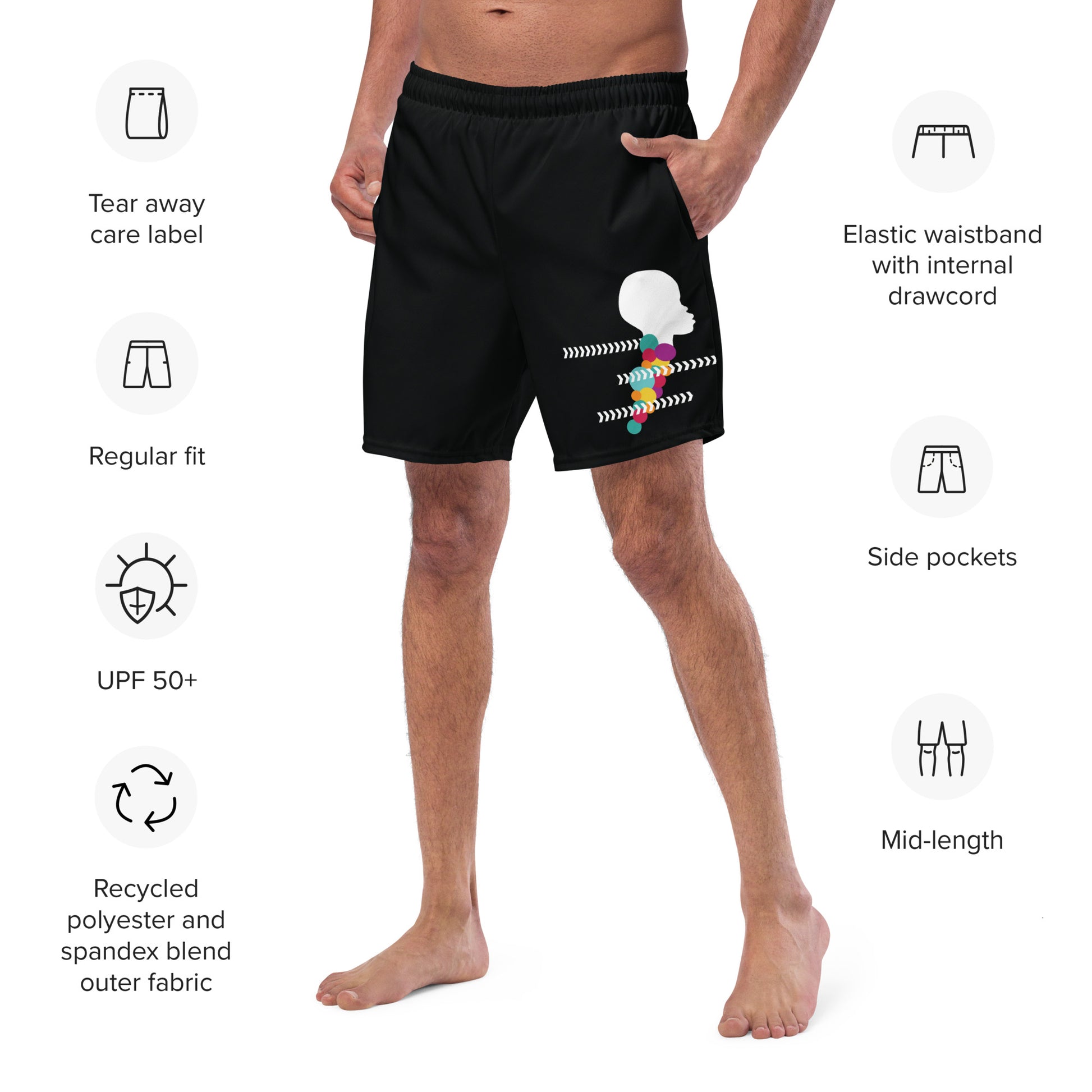 TRAVELLER Men's Swim Trunks - SOULSKY