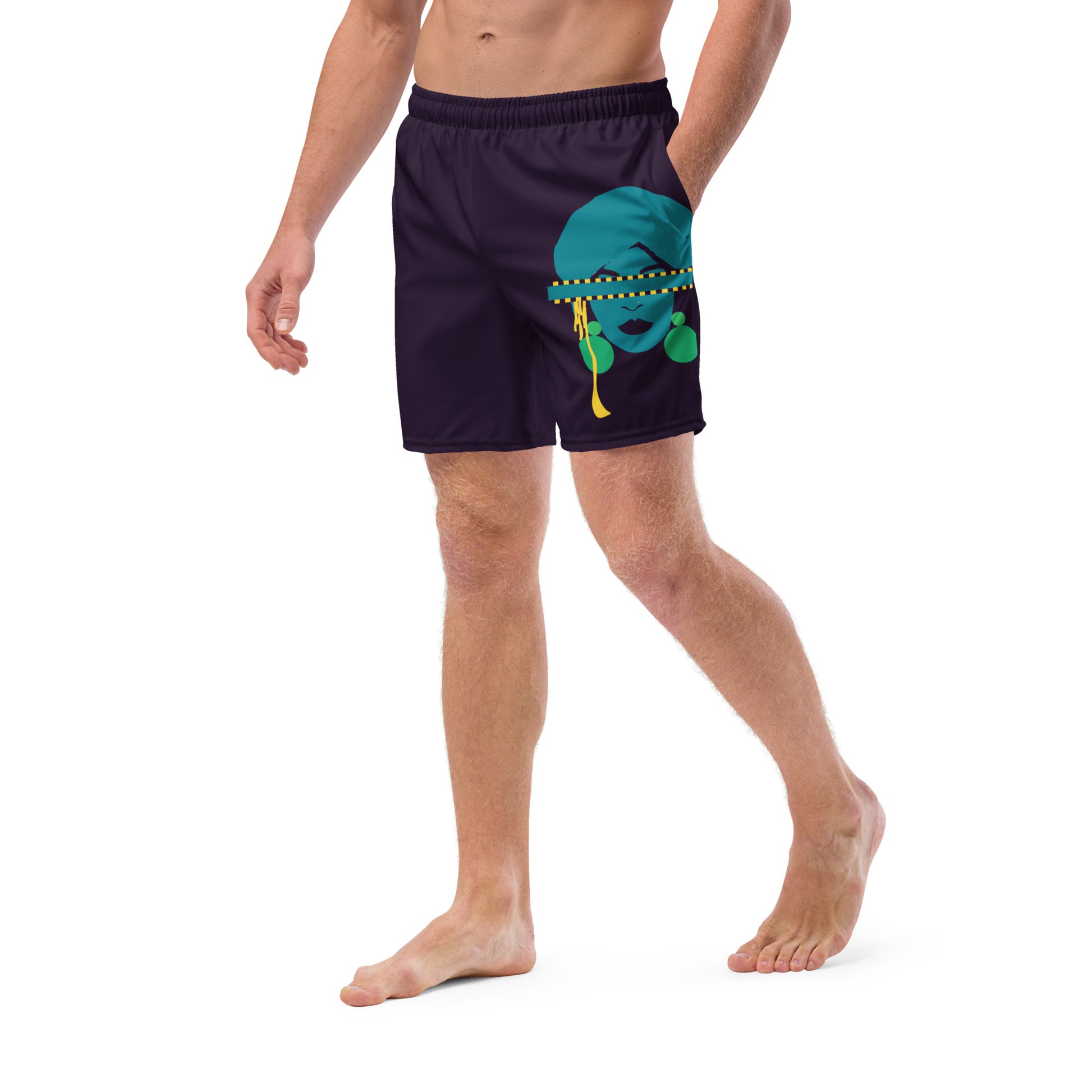 TRUTH SEEKER Men's Swim Trunks (Blue) - SOULSKY