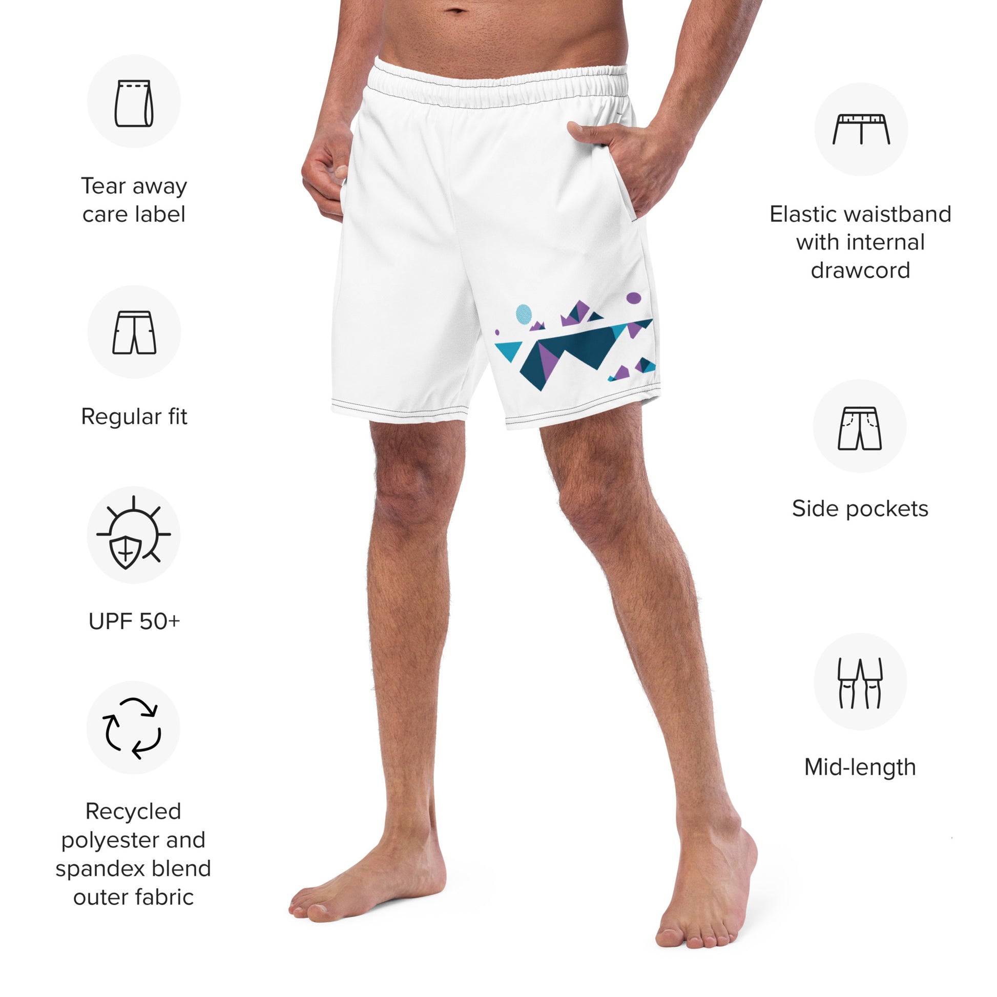 MOUNTAIN TOP Men's Swim Trunks - SOULSKY
