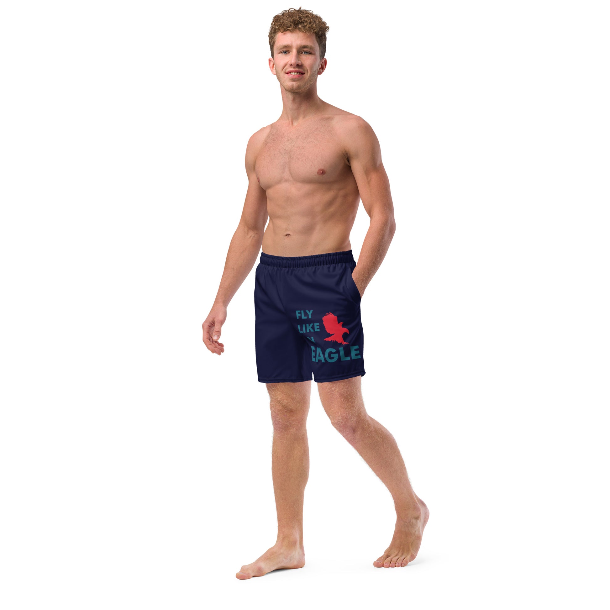 FLY LIKE AN EAGLE Men's Swim Trunks - SOULSKY