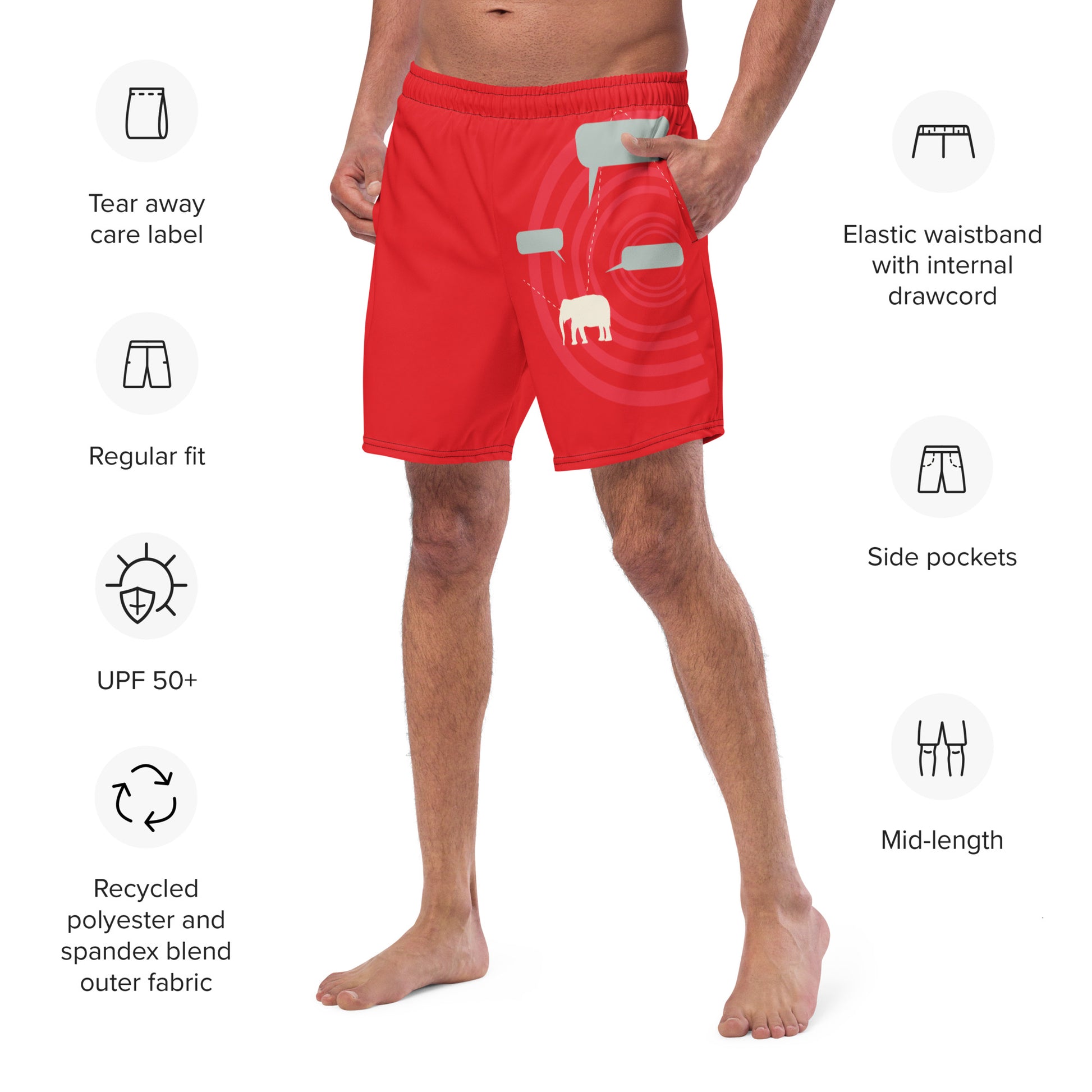 EXPRESS YOURSELF Men's Swim Trunks - SOULSKY