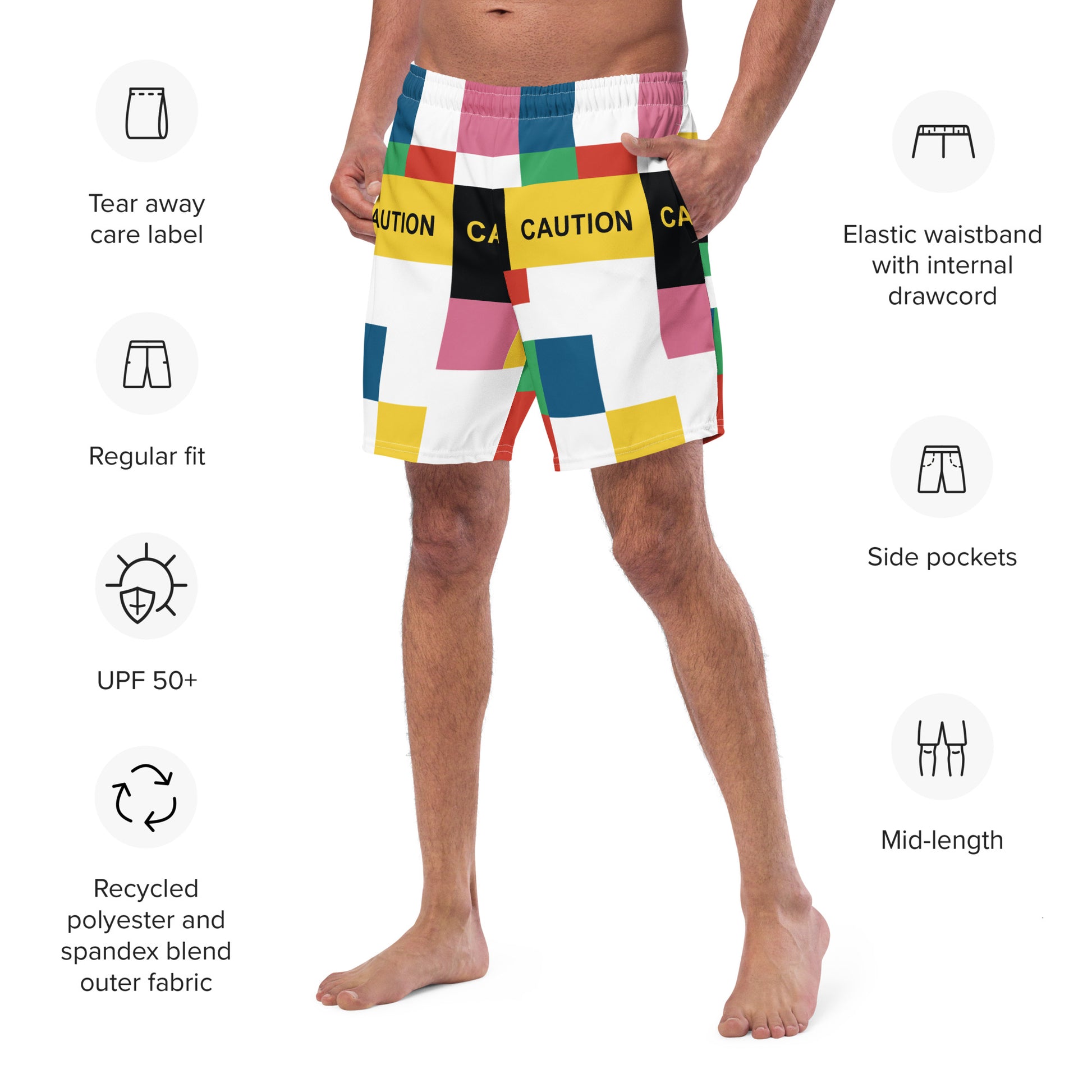 PATTERN MAKER Men's Swim Trunks - SOULSKY