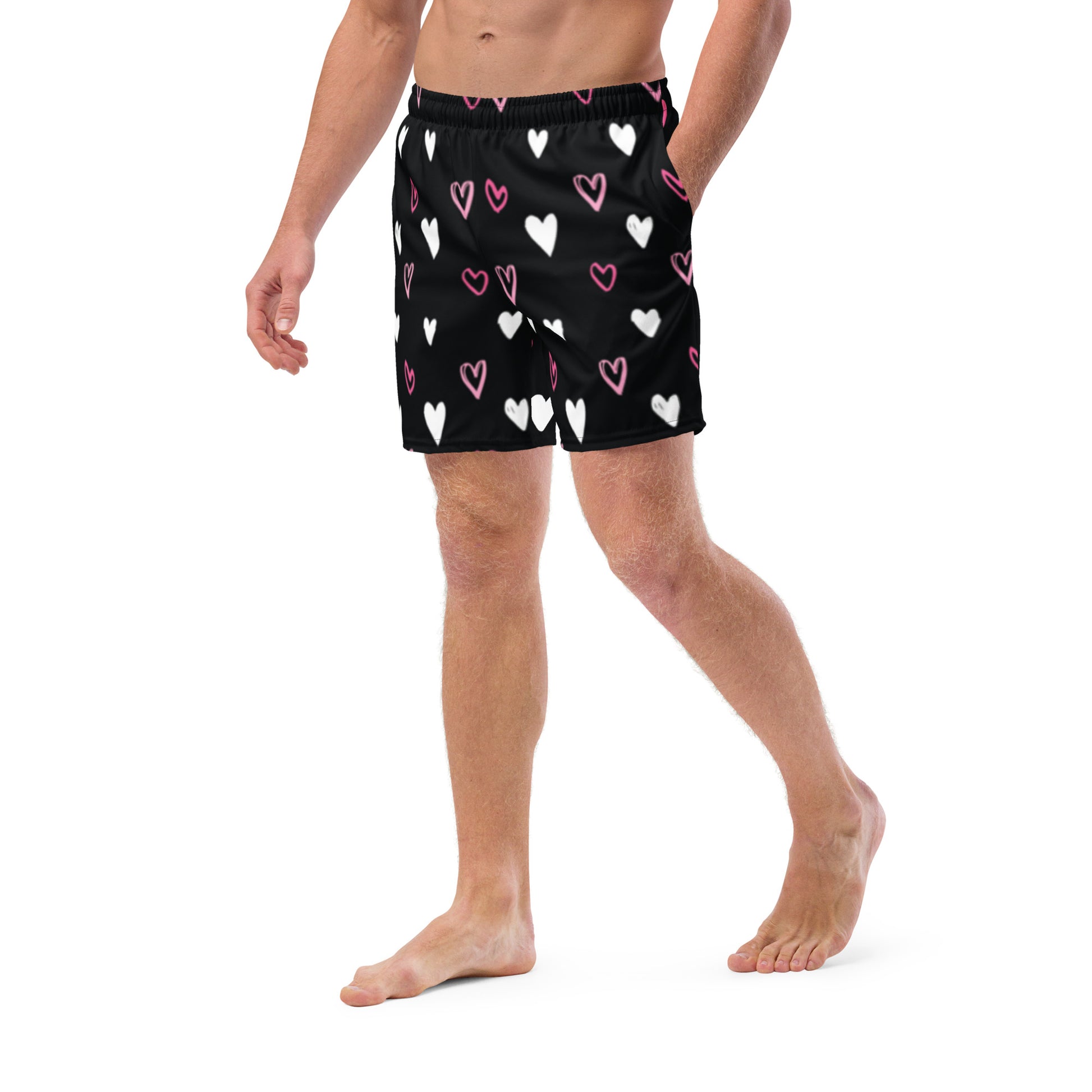 BE MY VALENTINE Men's Swim Trunks - SOULSKY