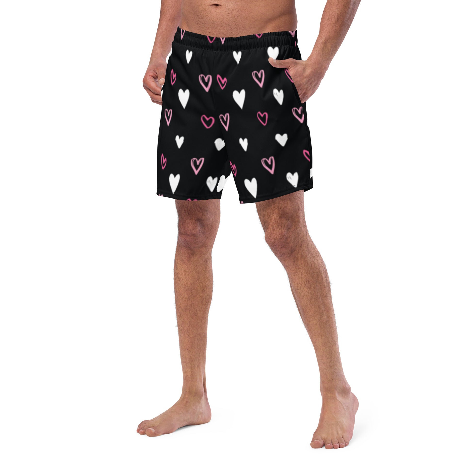 BE MY VALENTINE Men's Swim Trunks - SOULSKY