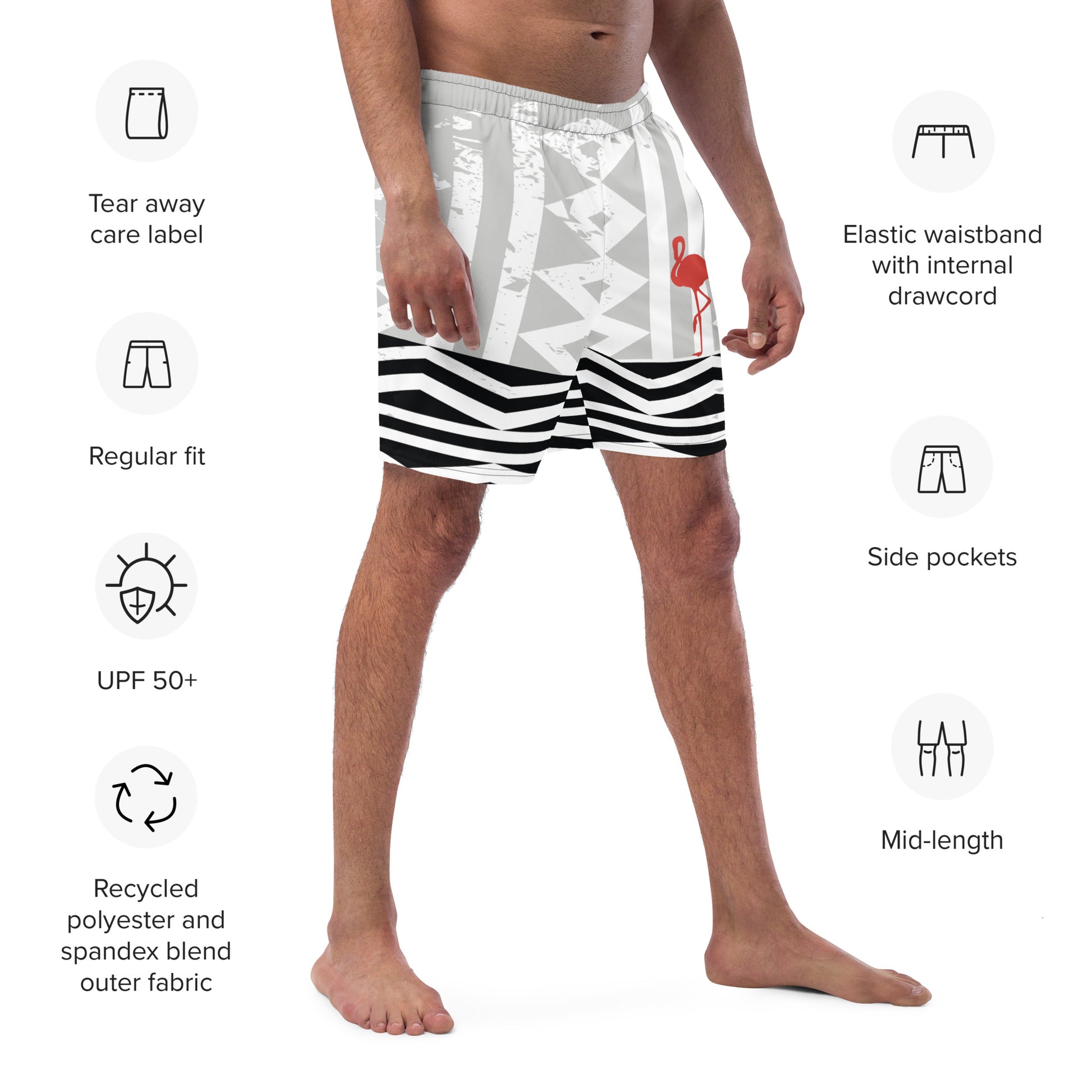 ONE STEP AT A TIME Swim Trunks - SOULSKY