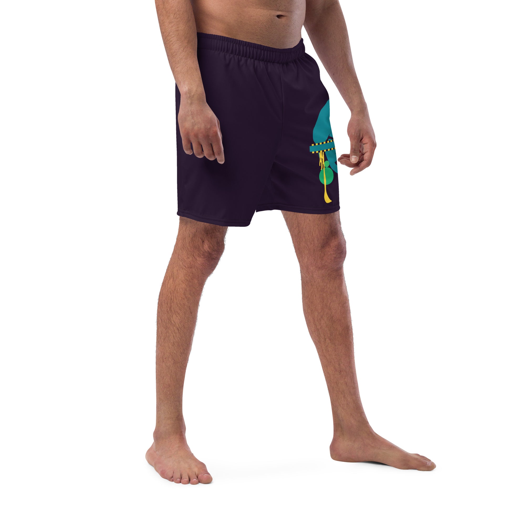 TRUTH SEEKER Men's Swim Trunks (Blue) - SOULSKY