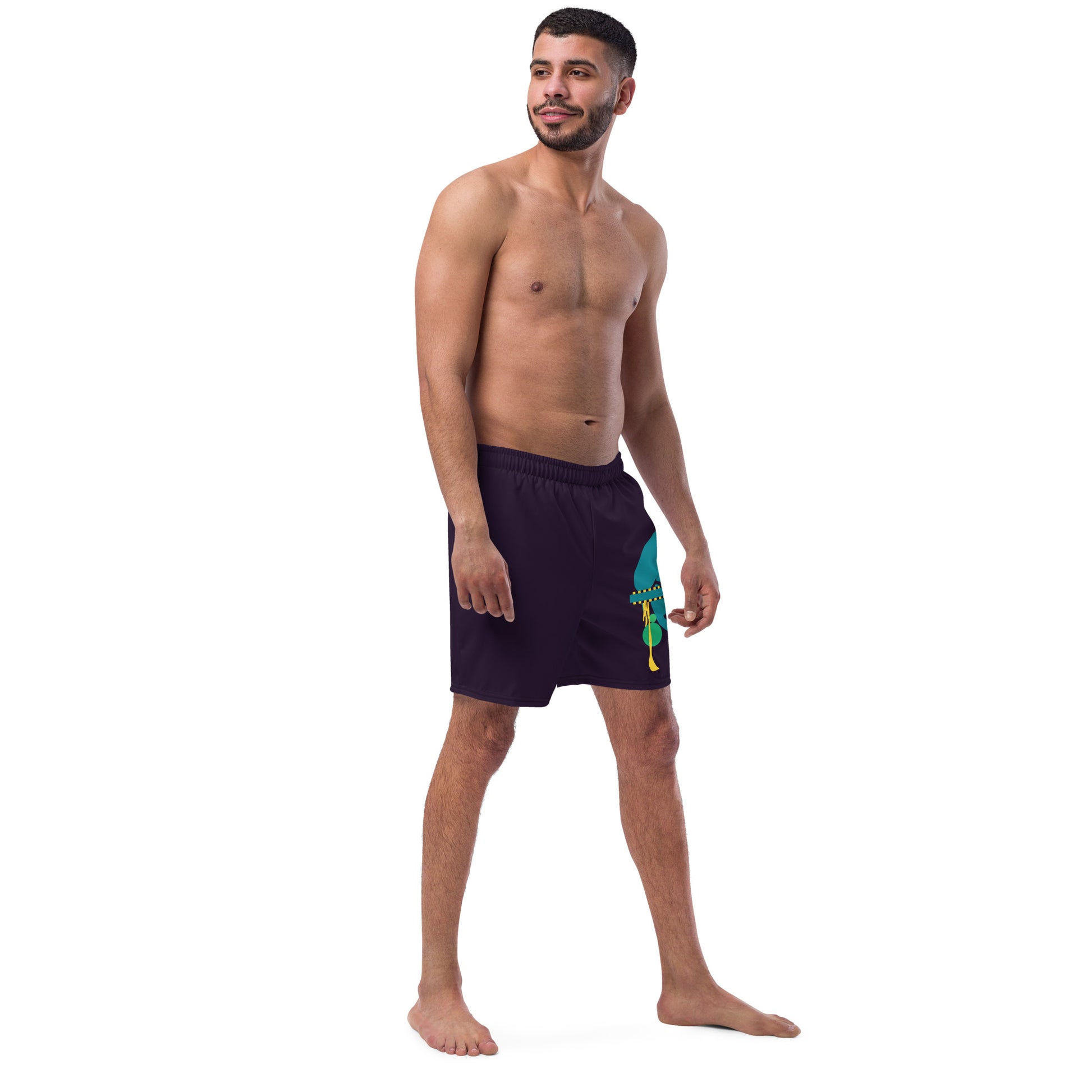 TRUTH SEEKER Men's Swim Trunks (Blue) - SOULSKY