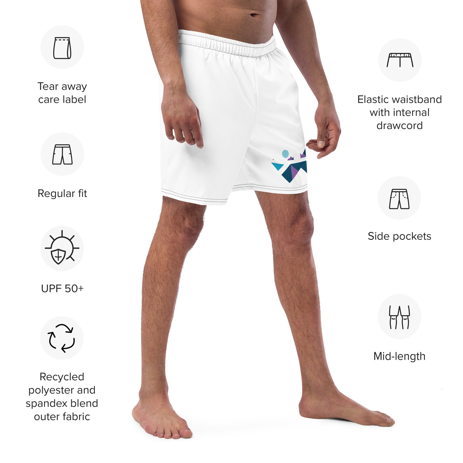 MOUNTAIN TOP Men's Swim Trunks - SOULSKY
