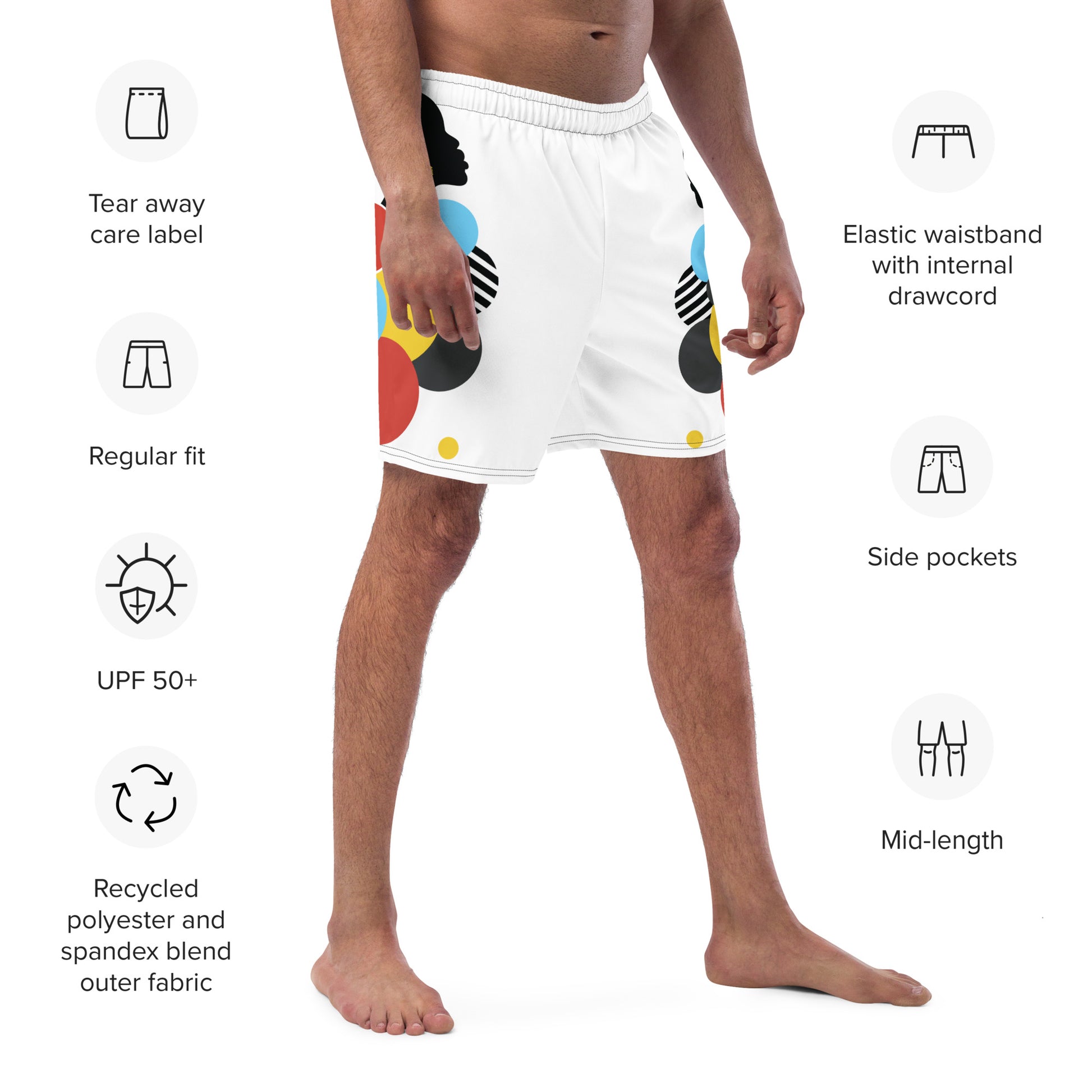 DREAMER Men's Swim Trunks - SOULSKY