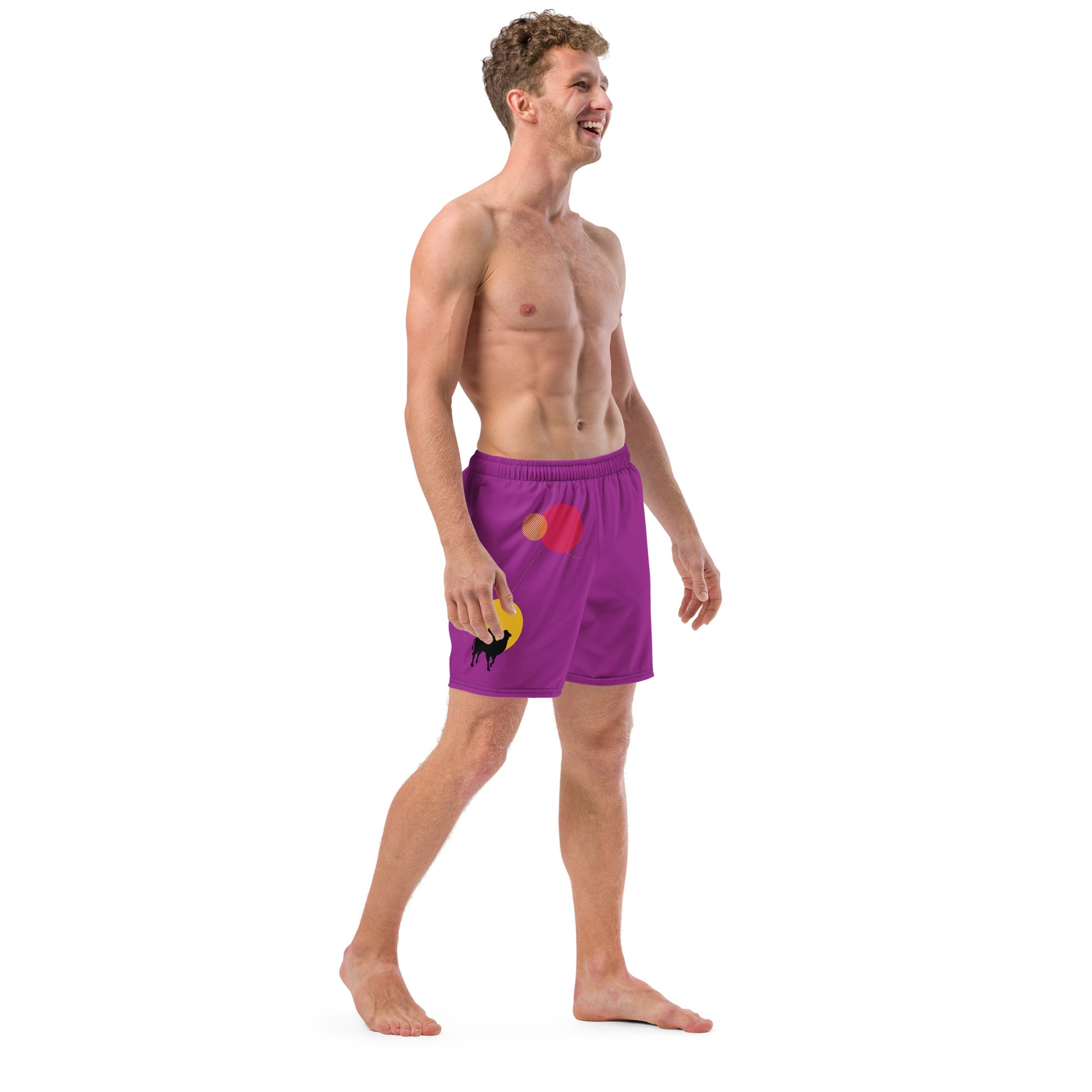 FOLLOW YOUR HEART Men's Swim Trunks - SOULSKY