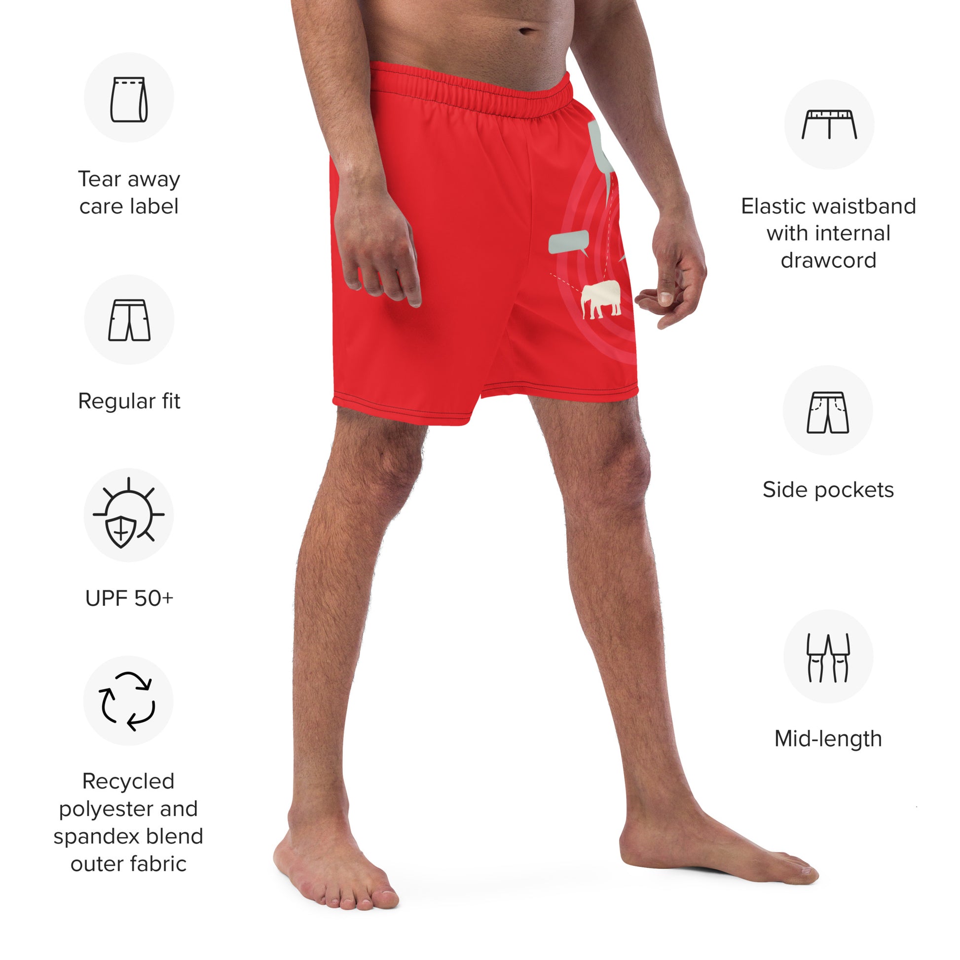 EXPRESS YOURSELF Men's Swim Trunks - SOULSKY