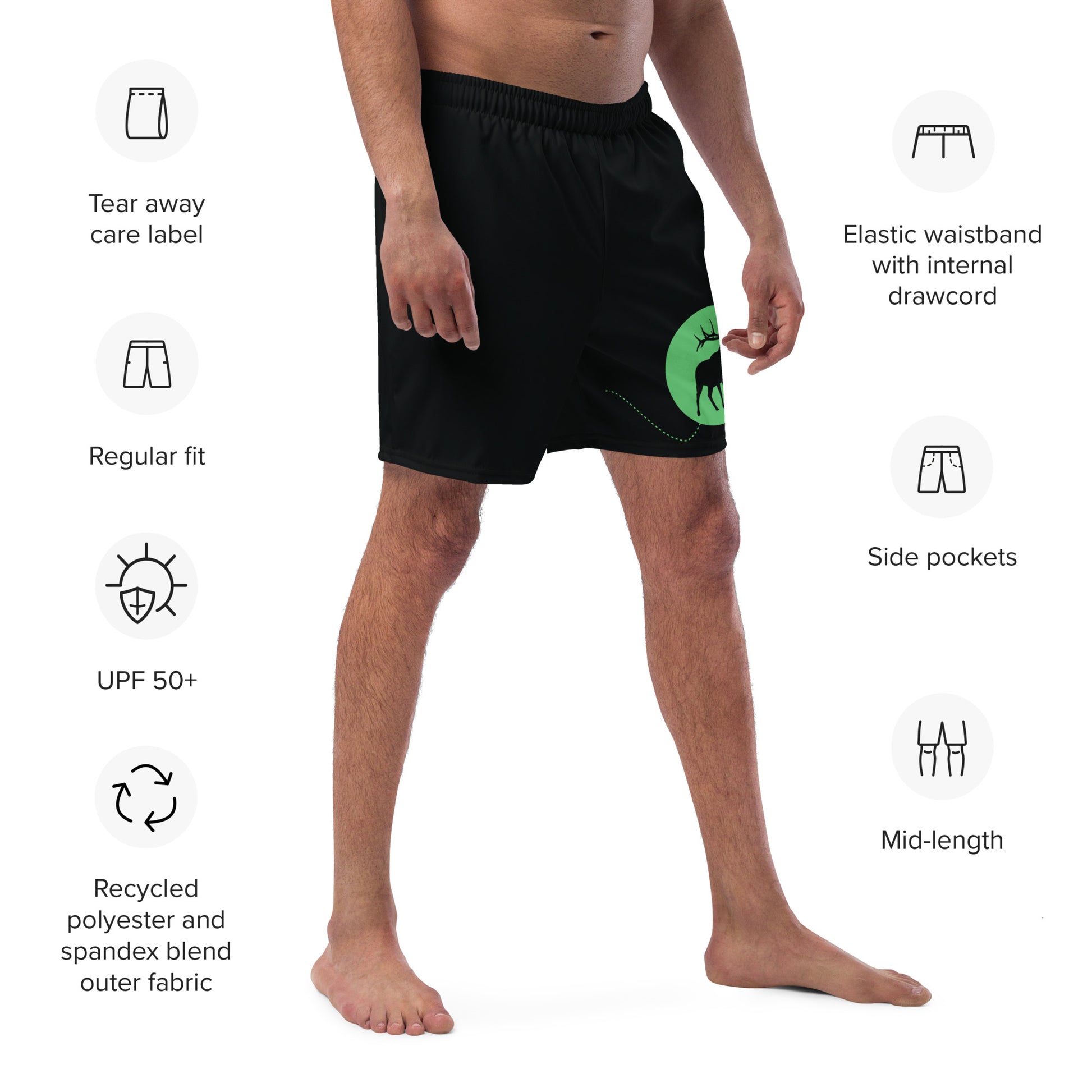 KEEP LOOKING AHEAD Men's Swim Trunks - SOULSKY