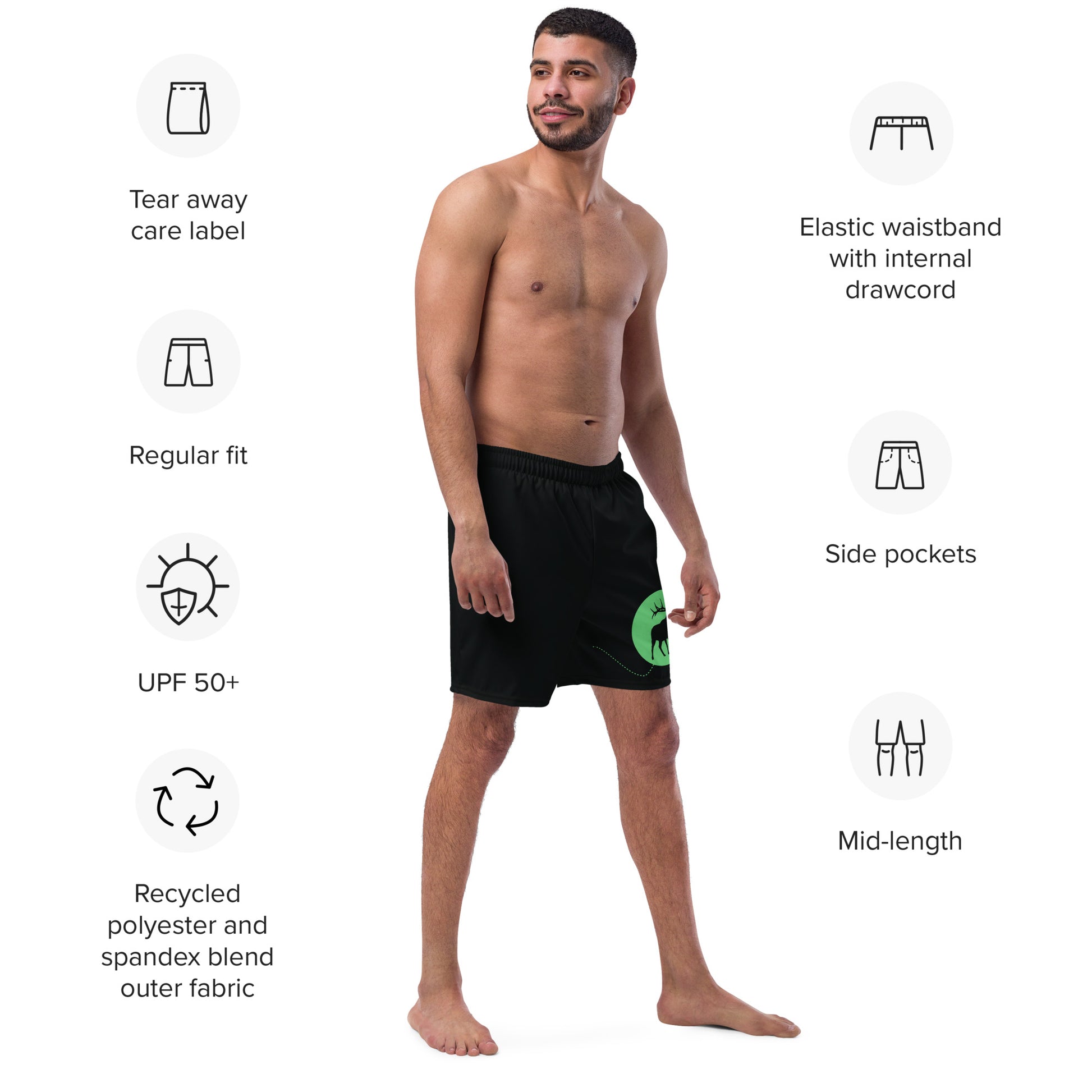 KEEP LOOKING AHEAD Men's Swim Trunks - SOULSKY