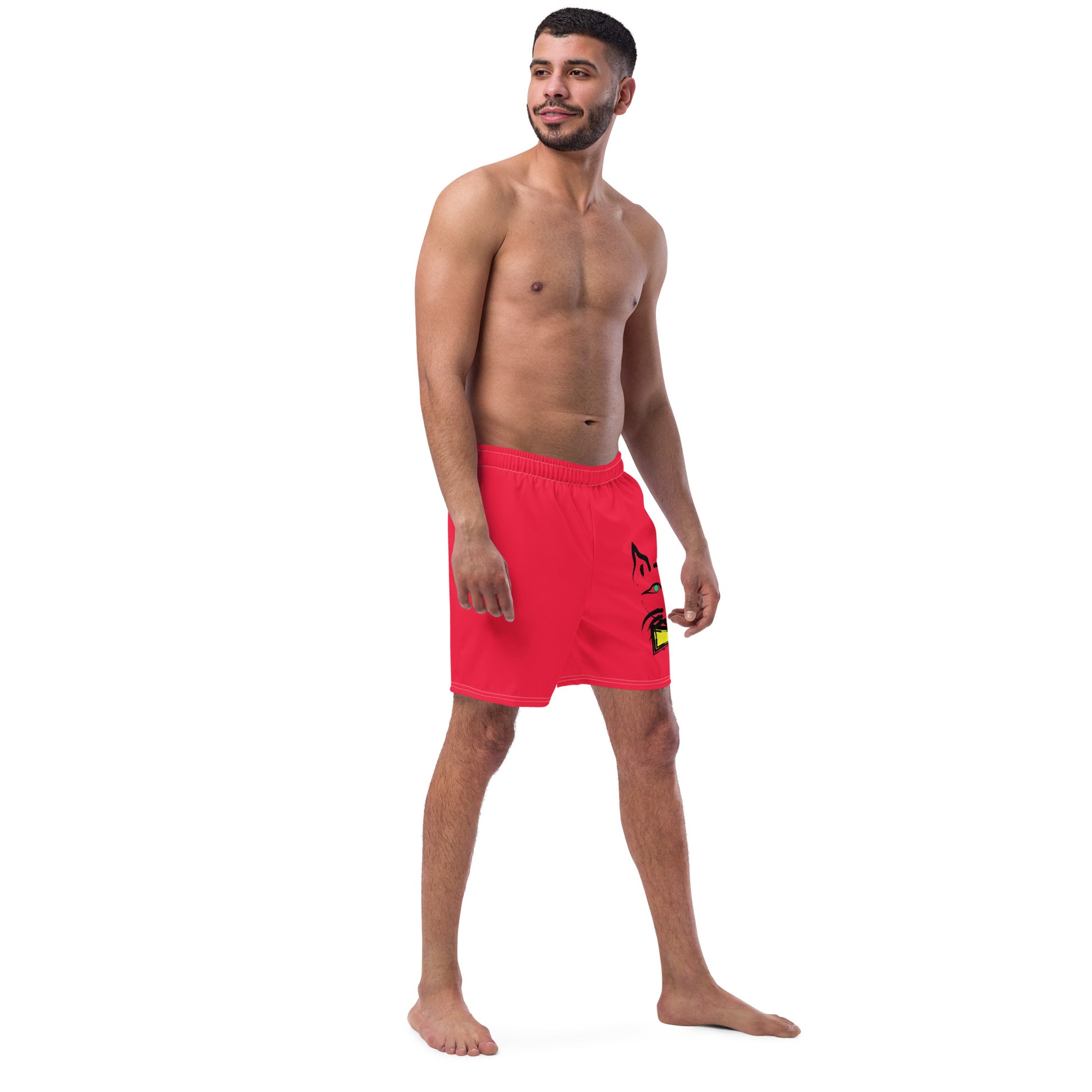 DAPPER CAT Men's Swim Trunks - SOULSKY