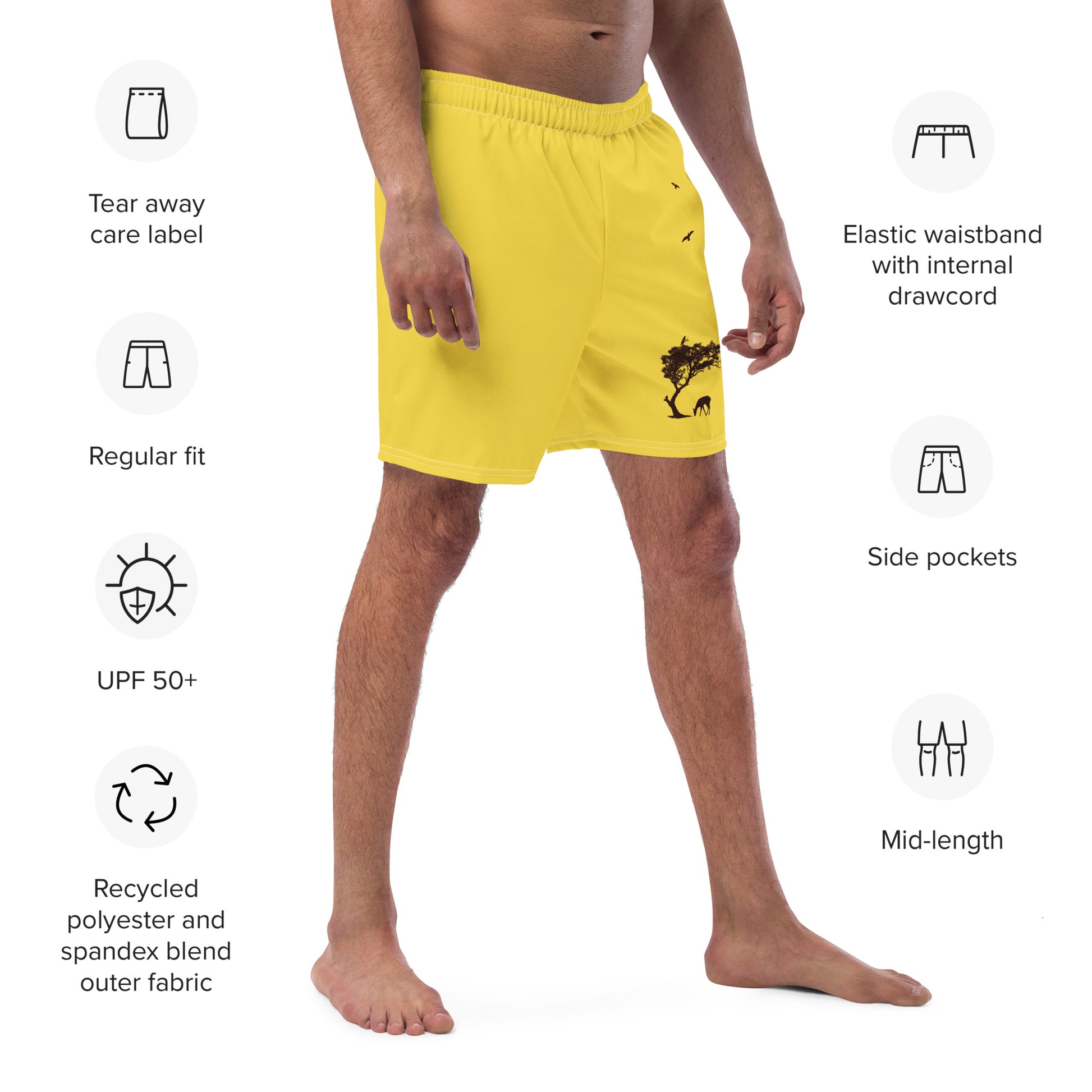 DREAM BIG Men's Swim Trunks - SOULSKY
