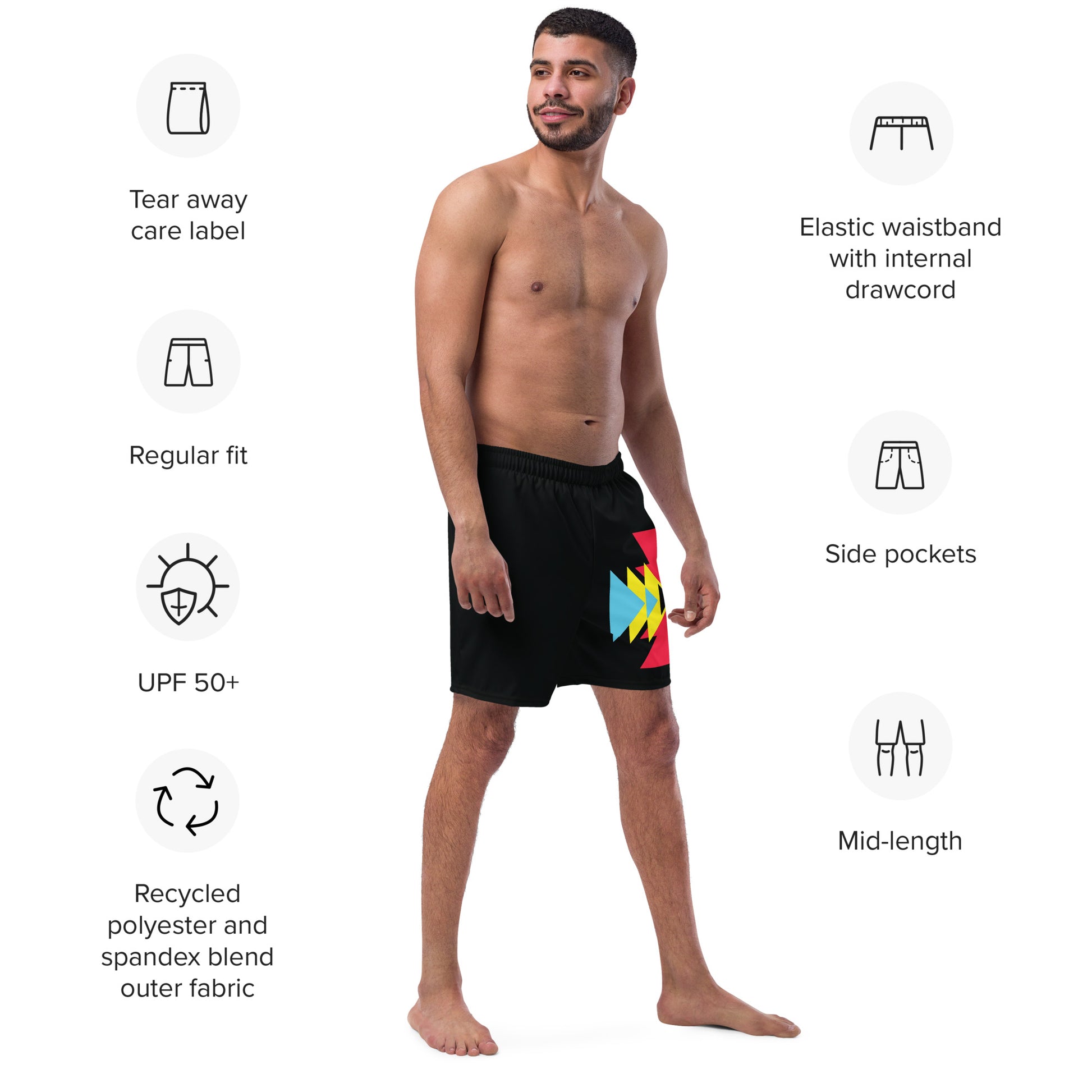 BE BRAVE Men's Swim Trunks - SOULSKY