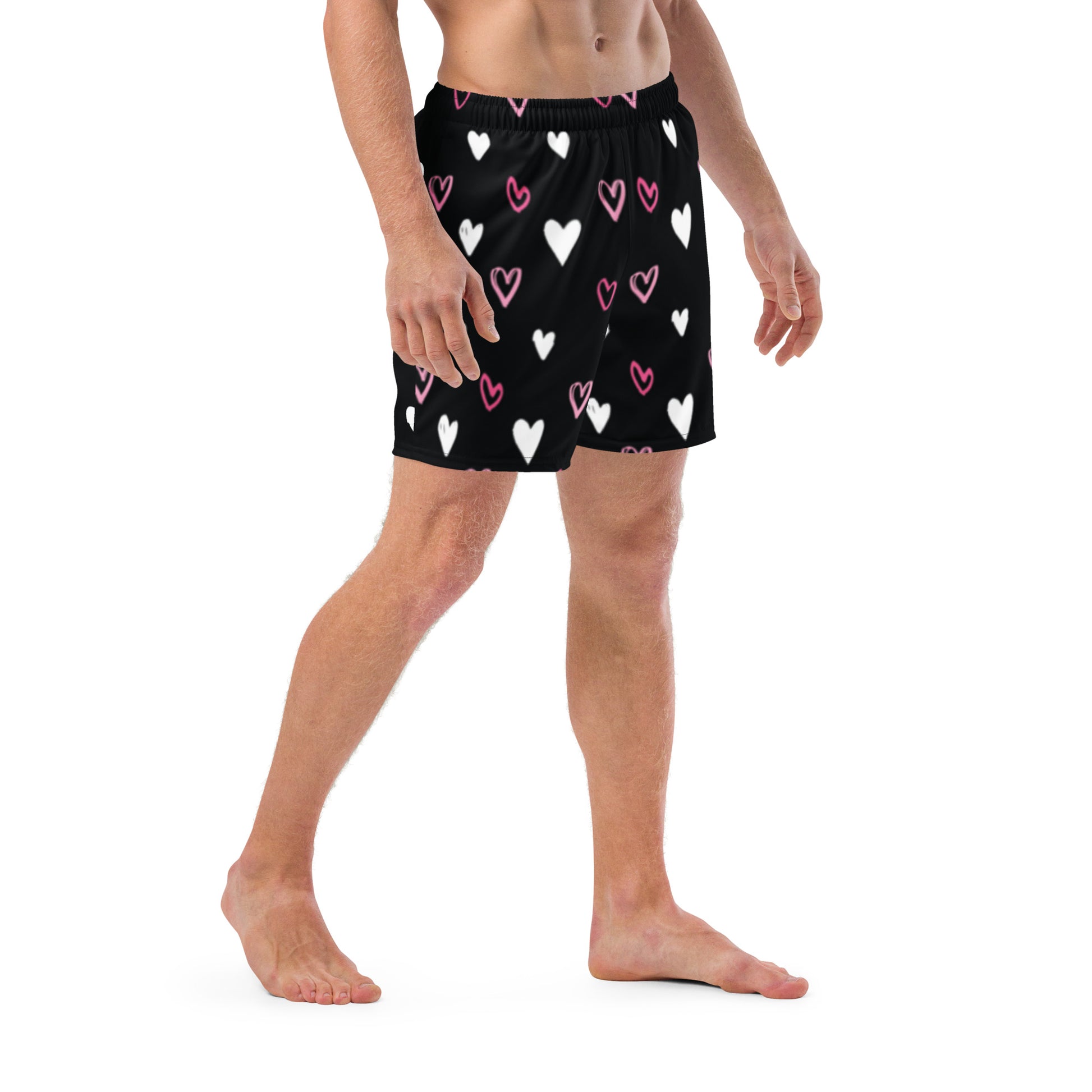 BE MY VALENTINE Men's Swim Trunks - SOULSKY