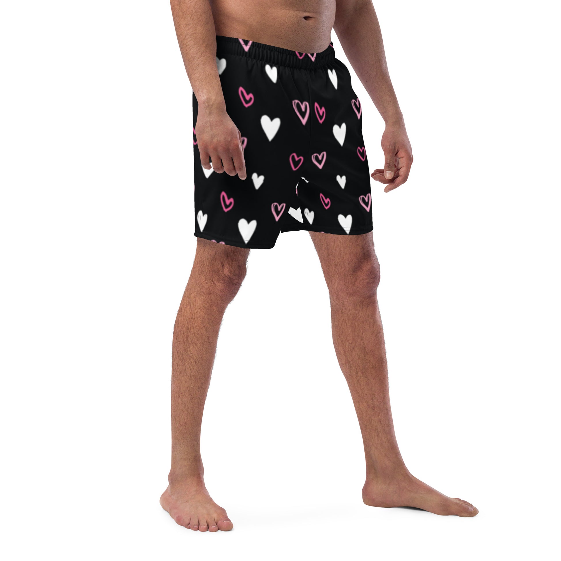 BE MY VALENTINE Men's Swim Trunks - SOULSKY