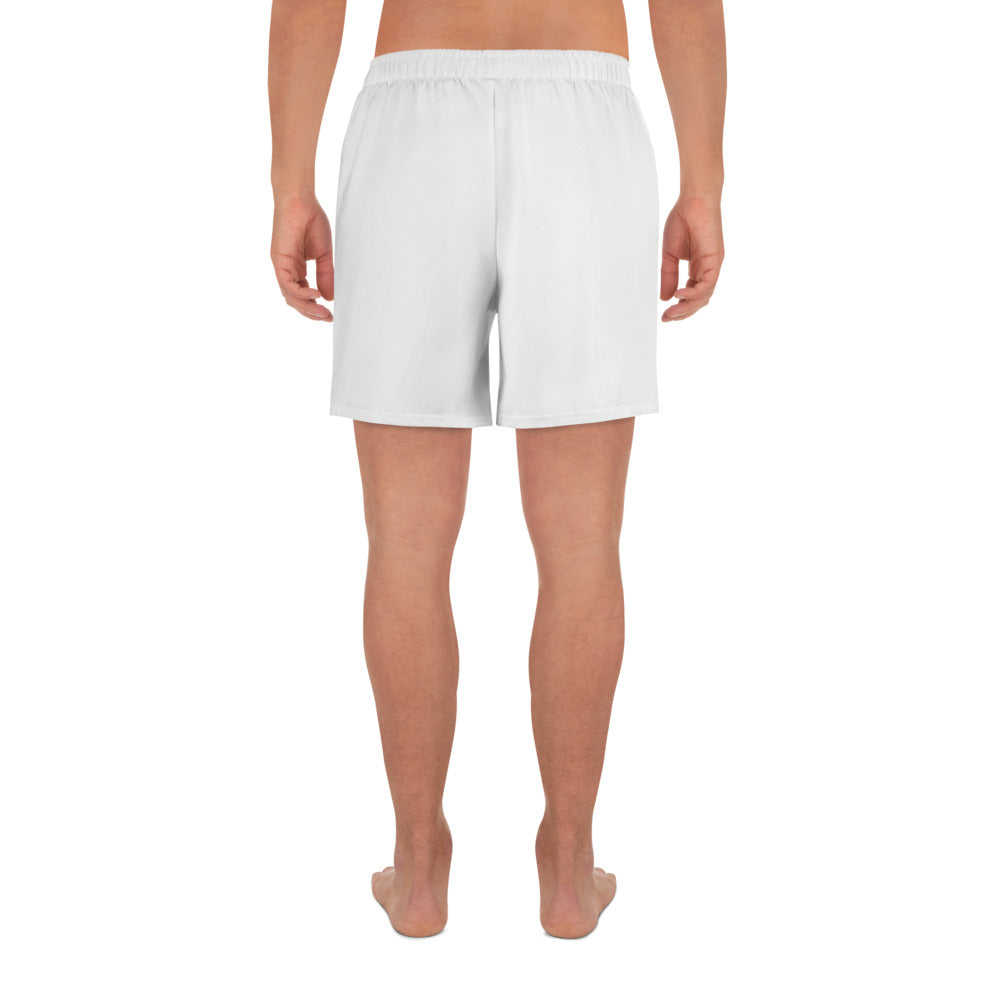 ELEVATE All-Over Print Unisex Athletic Long Shorts (White) - SOULSKY