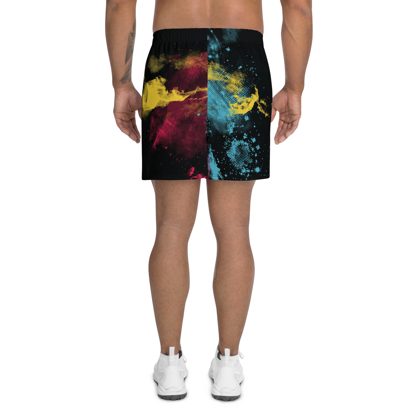 STARBURST All-Over Print Unisex Athletic Long Shorts (Midnight)
