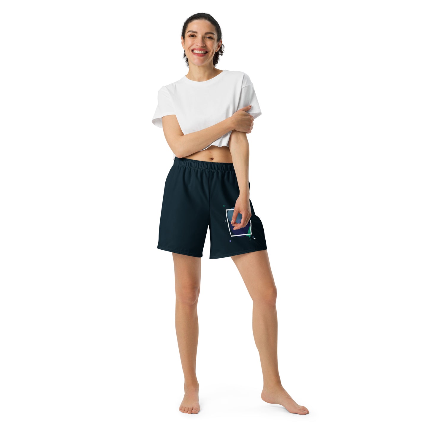ARTIST All-Over Print Unisex Athletic Long Shorts (Midnight)
